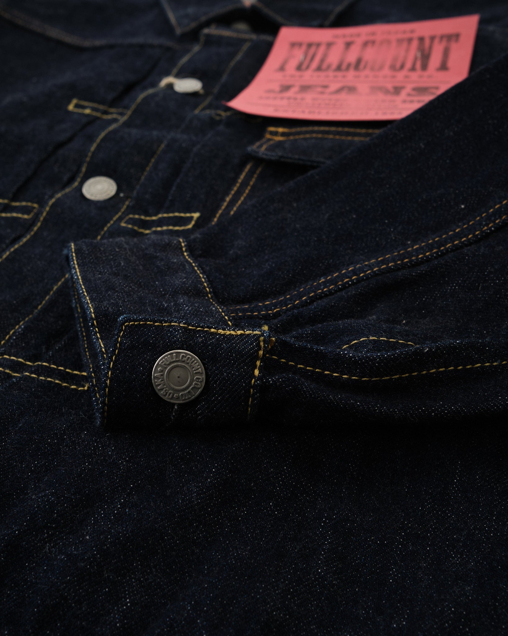 2107W-20 Type1 Denim Jacket 13.7oz Indigo Blue by Full Count - Meadow