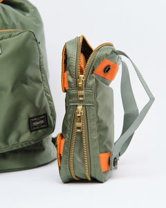Tanker Rucksack Sage Green + from Porter by Yoshida - photo №14. New Bags at meadowweb.com