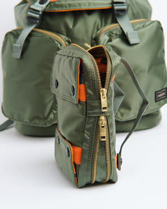 Tanker Rucksack Sage Green + from Porter by Yoshida - photo №16. New Bags at meadowweb.com