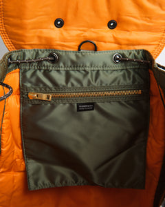 Tanker Rucksack Sage Green + from Porter by Yoshida - photo №17. New Bags at meadowweb.com