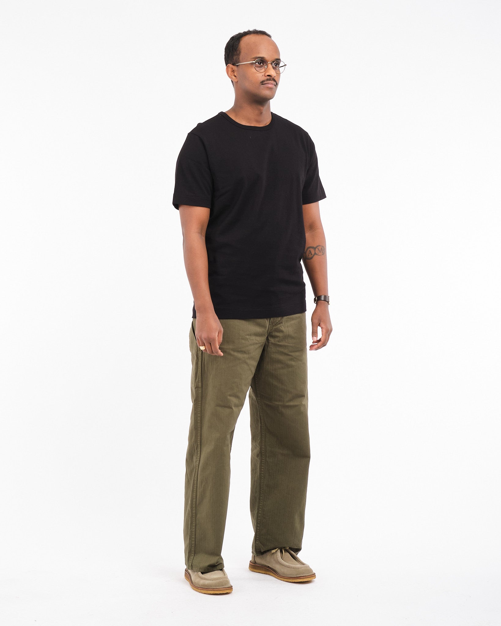2M15 sturdy jersey T-shirt 99 deep black by Merz B Schwanen - Meadow