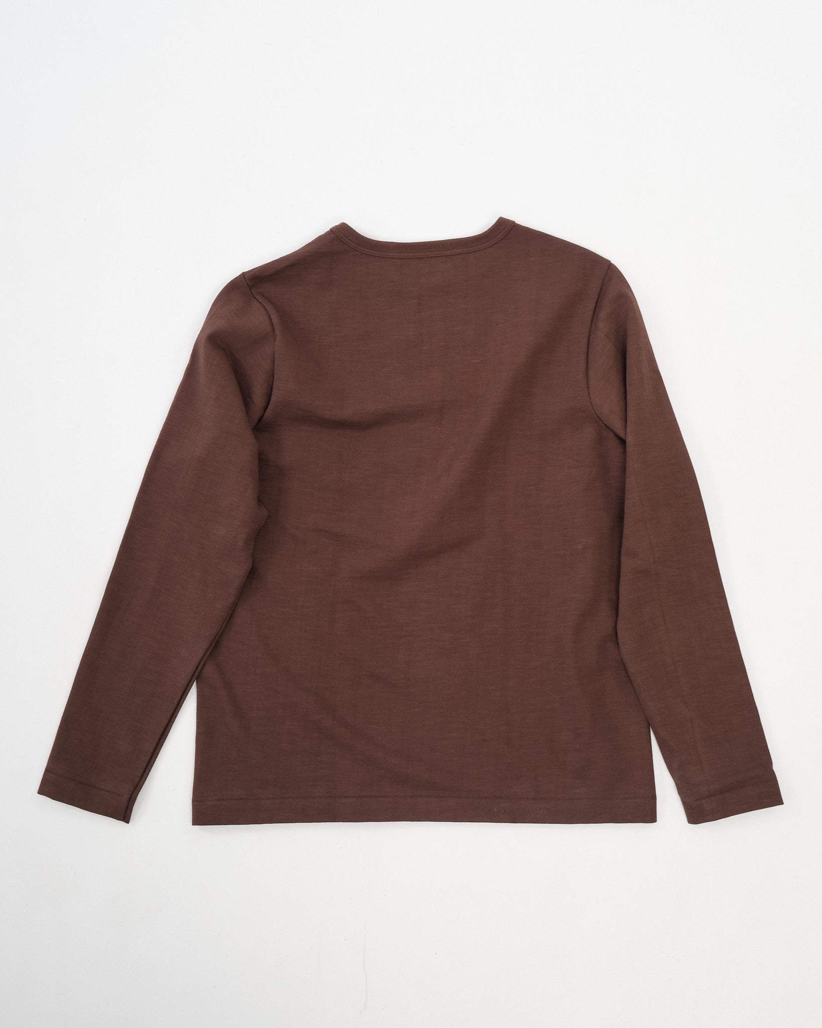 MERZ B SCHWANEN | 2S18 Men's Loopwheeled Long Sleeve Chocolate