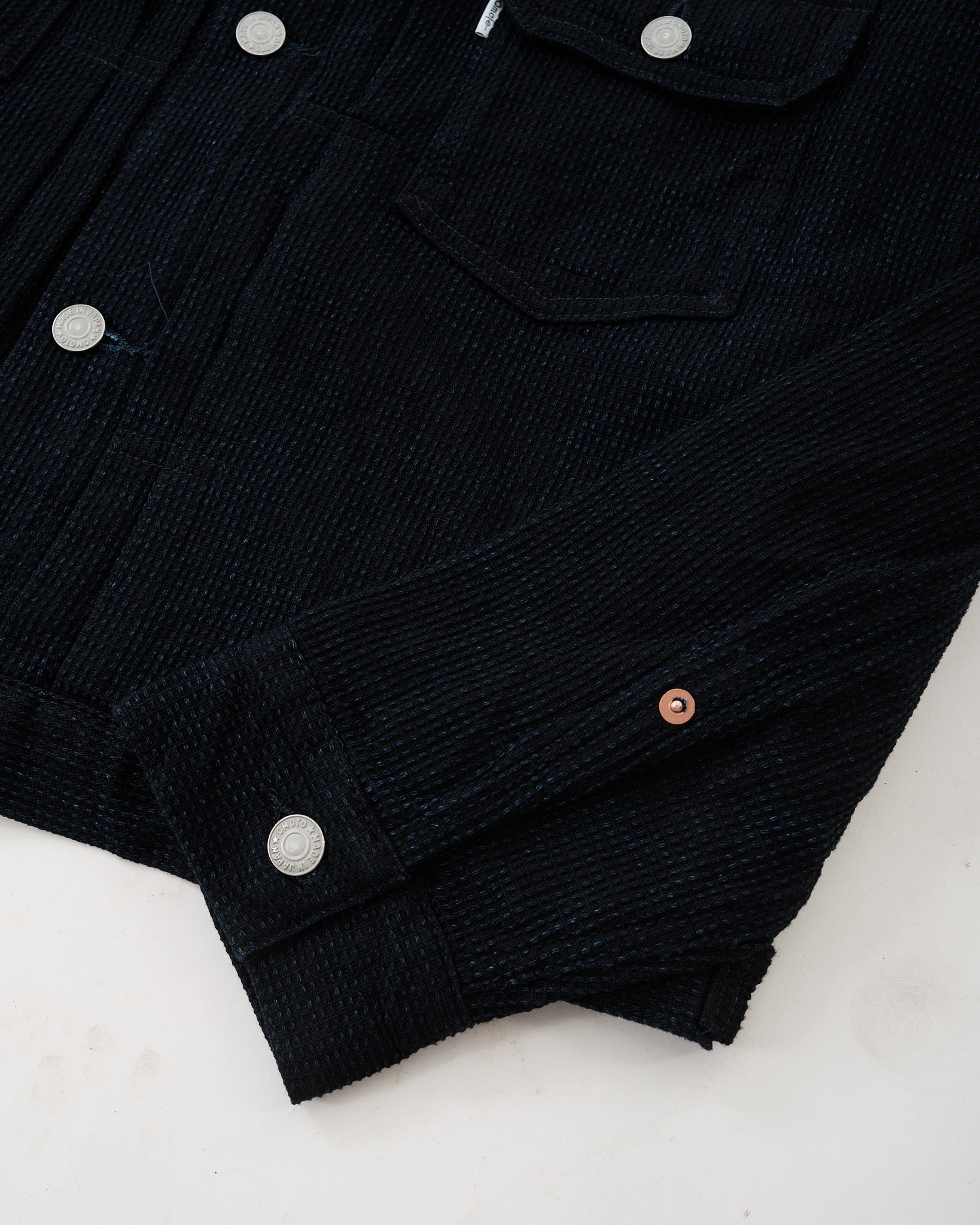 OMOTO | 3220 12oz Cube Sashiko 2nd Type Denim Jacket | MEADOW