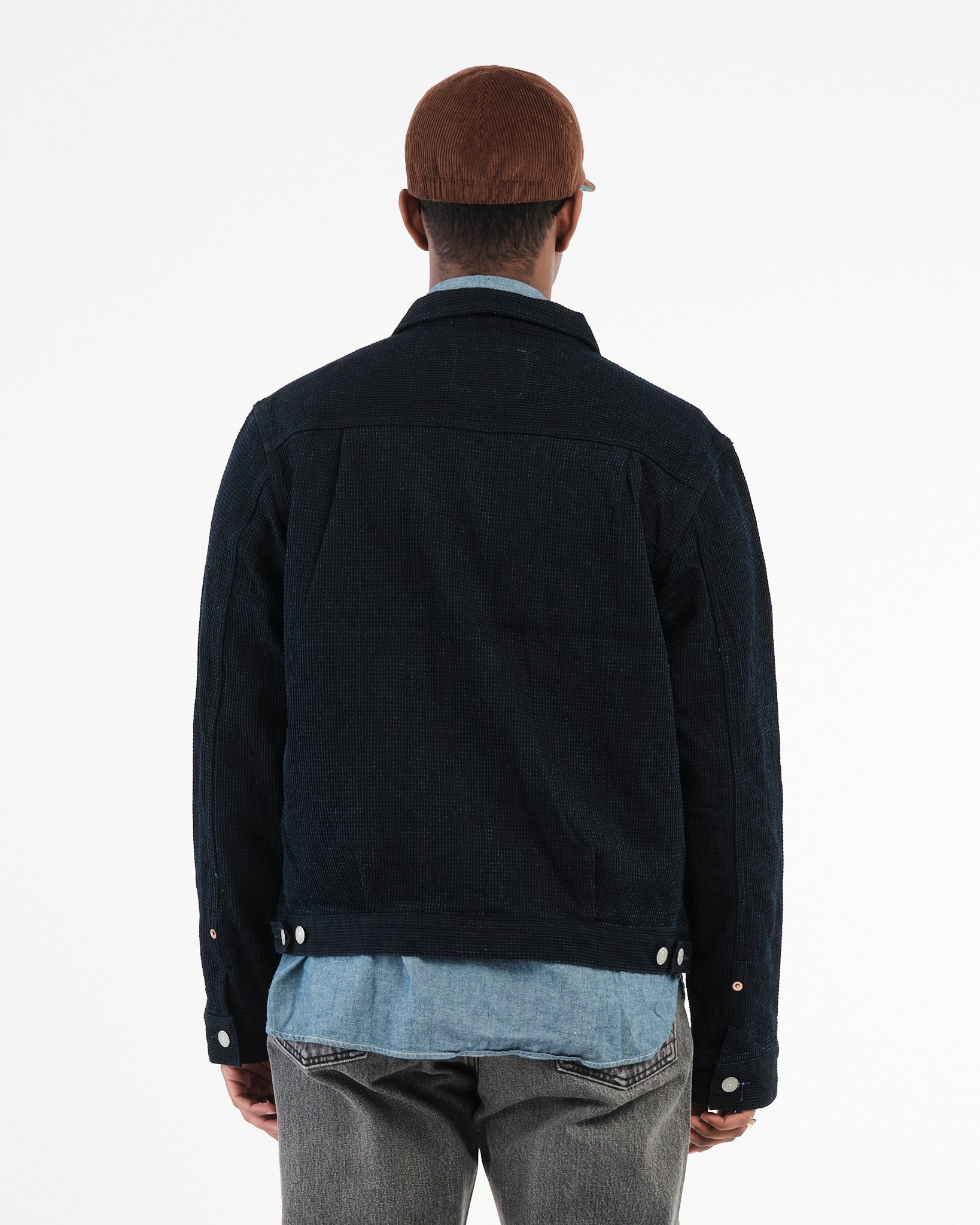 OMOTO | 3220 12oz Cube Sashiko 2nd Type Denim Jacket | MEADOW