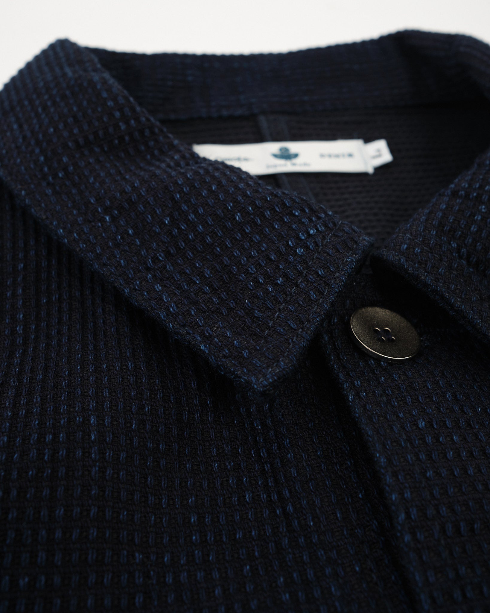 3720 12oz Cube Sashiko Chore Jacket by Omoto - Meadow
