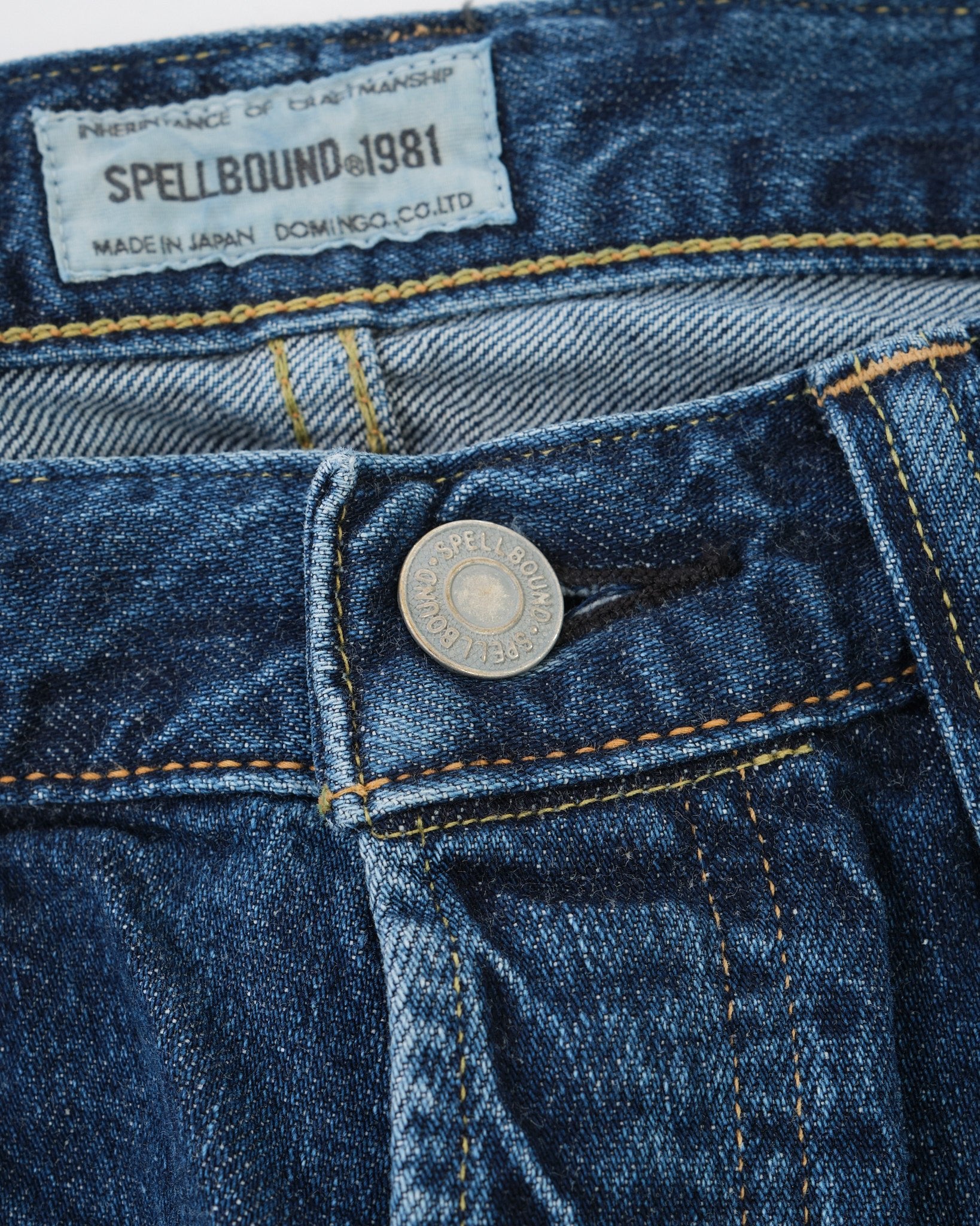 40-703C-F 5pocket Selvedge Wide Tapered Jeans by Spellbound - Meadow