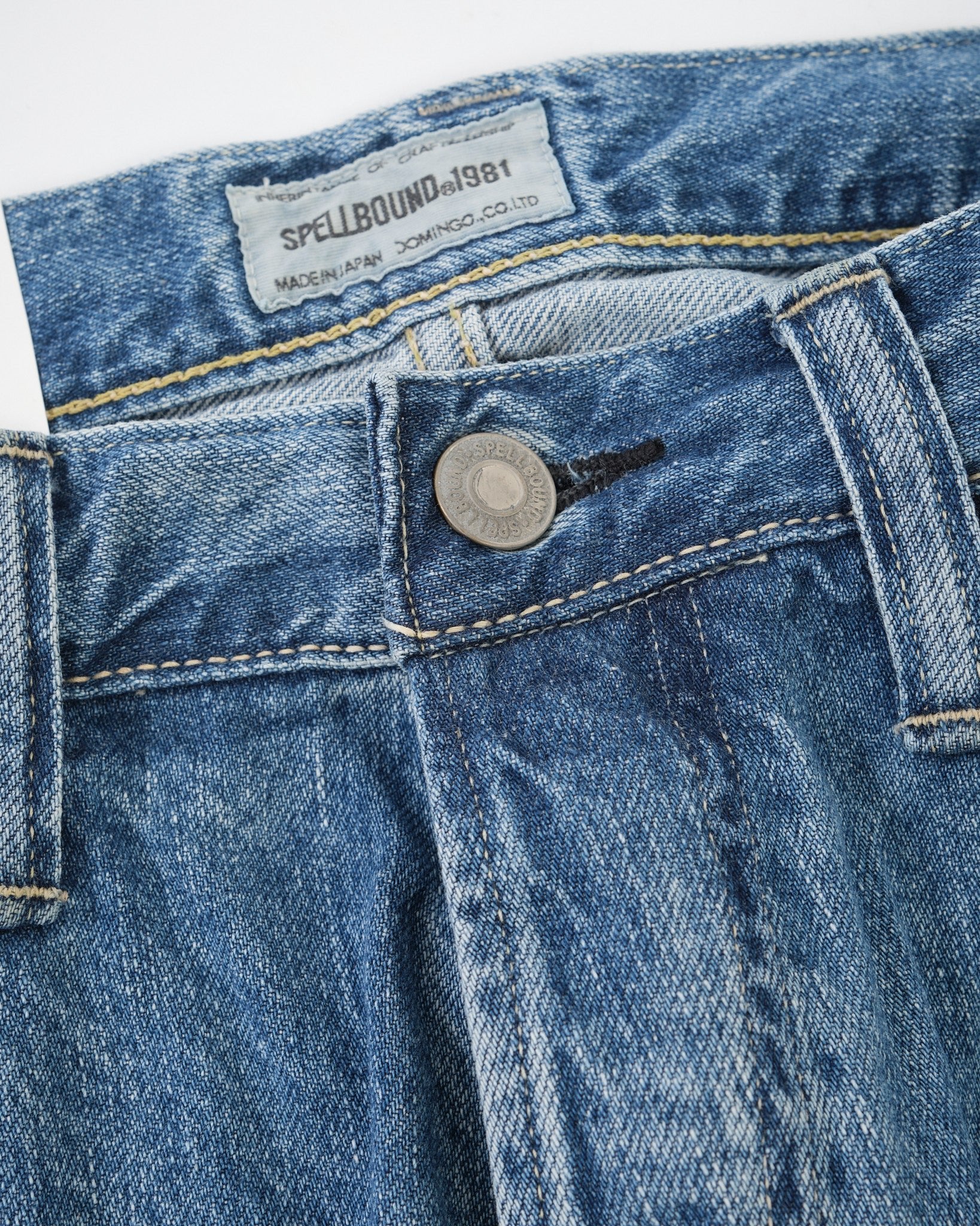 40-703C-U 5pocket Selvedge Wide Tapered Jeans by Spellbound - Meadow