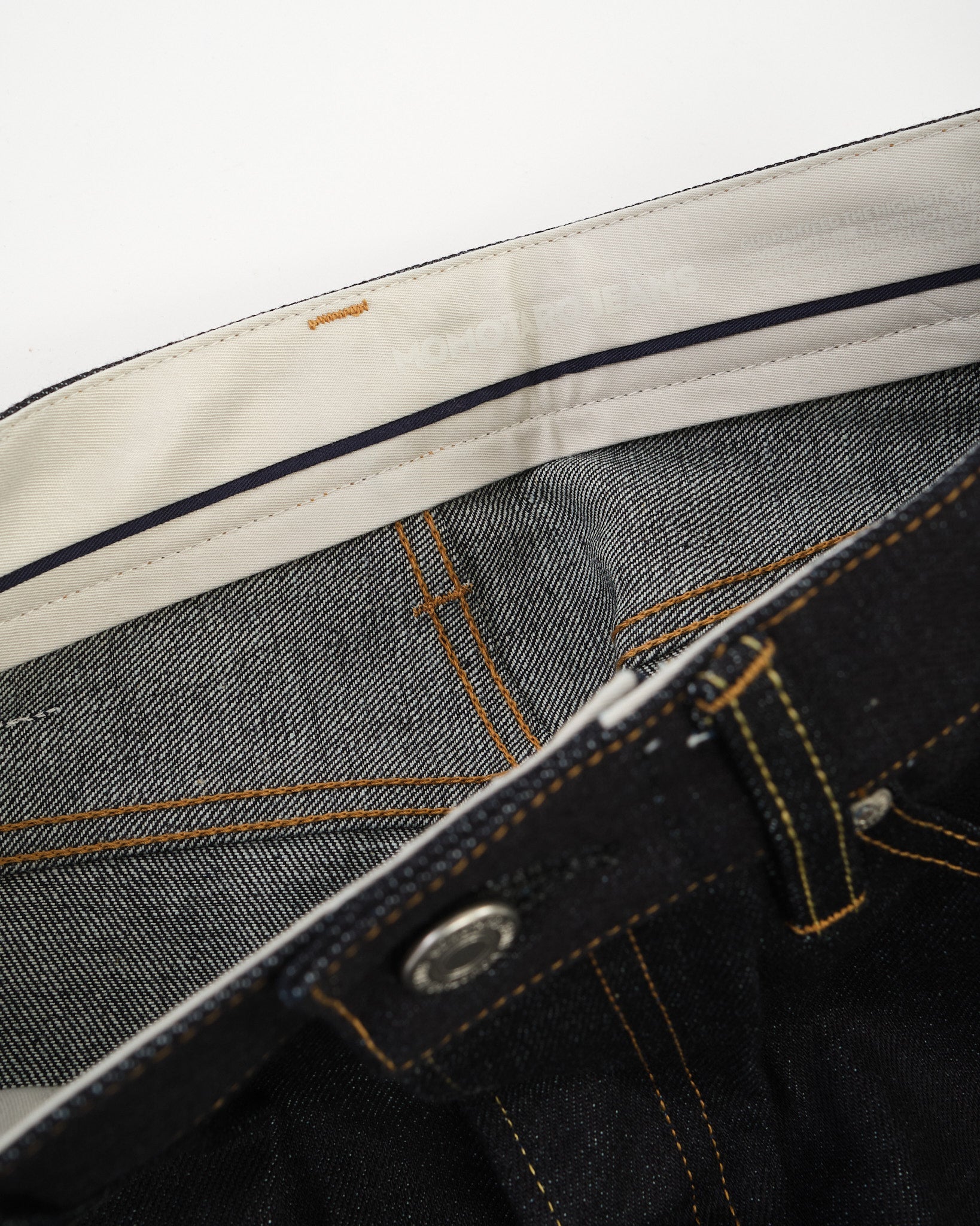 400 Wide Fit 14.7oz Button by Momotaro Jeans - Meadow