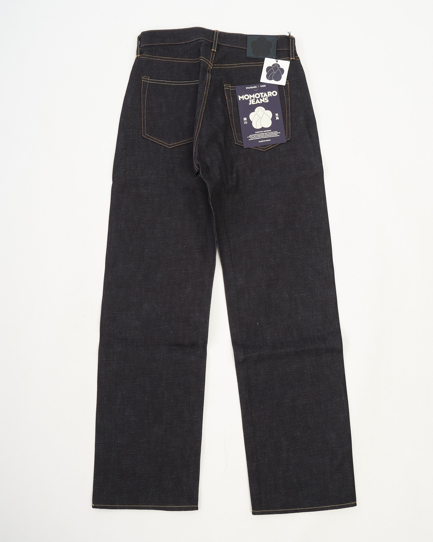 400 Wide Fit 14.7oz Button by Momotaro Jeans - Meadow