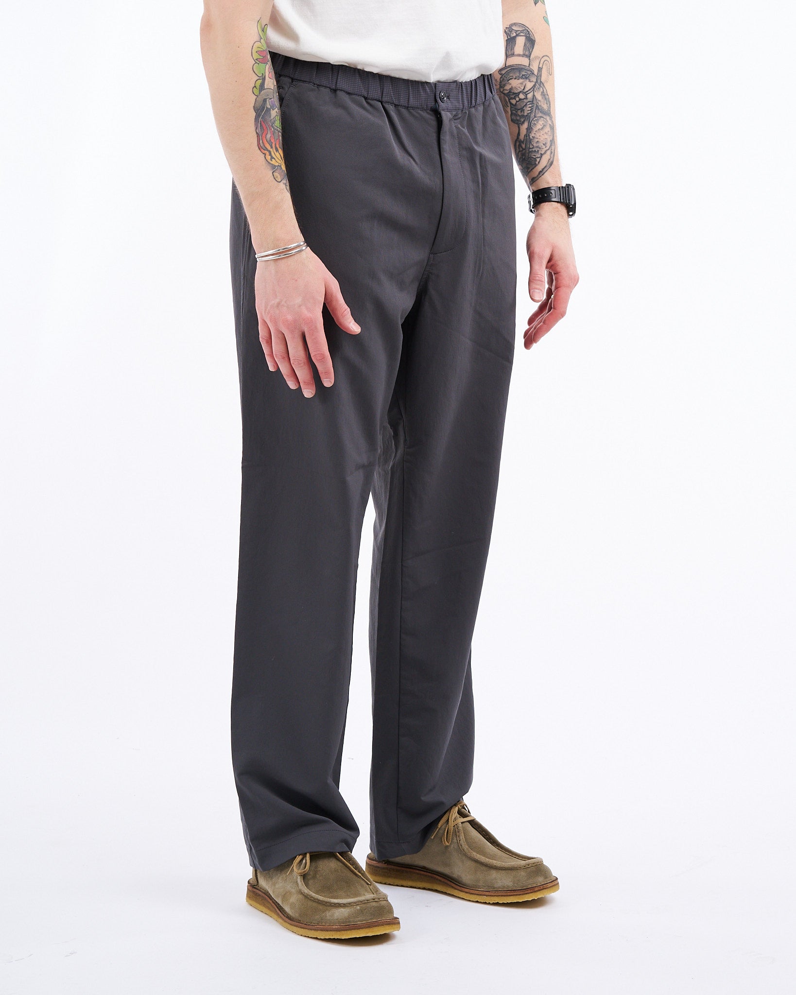 ALPHADRY Wide Easy Pants Gray - Meadow