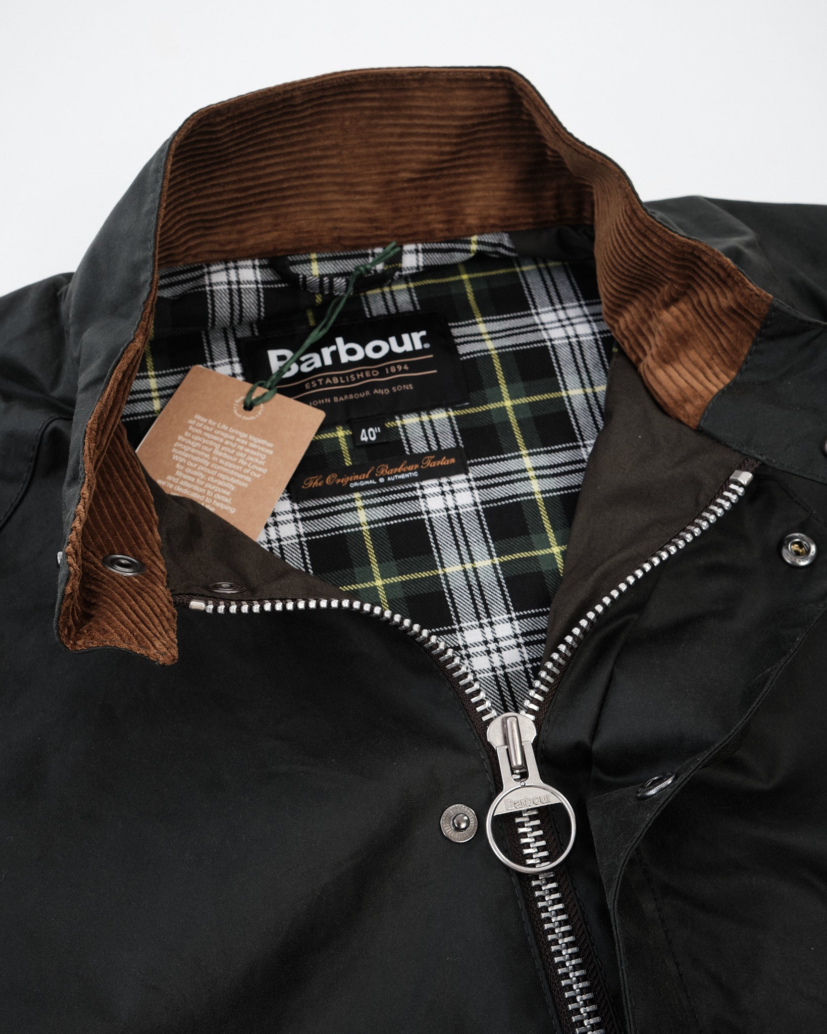 Barbour Blouson Transport Wax Jacket Sage by Barbour - Meadow