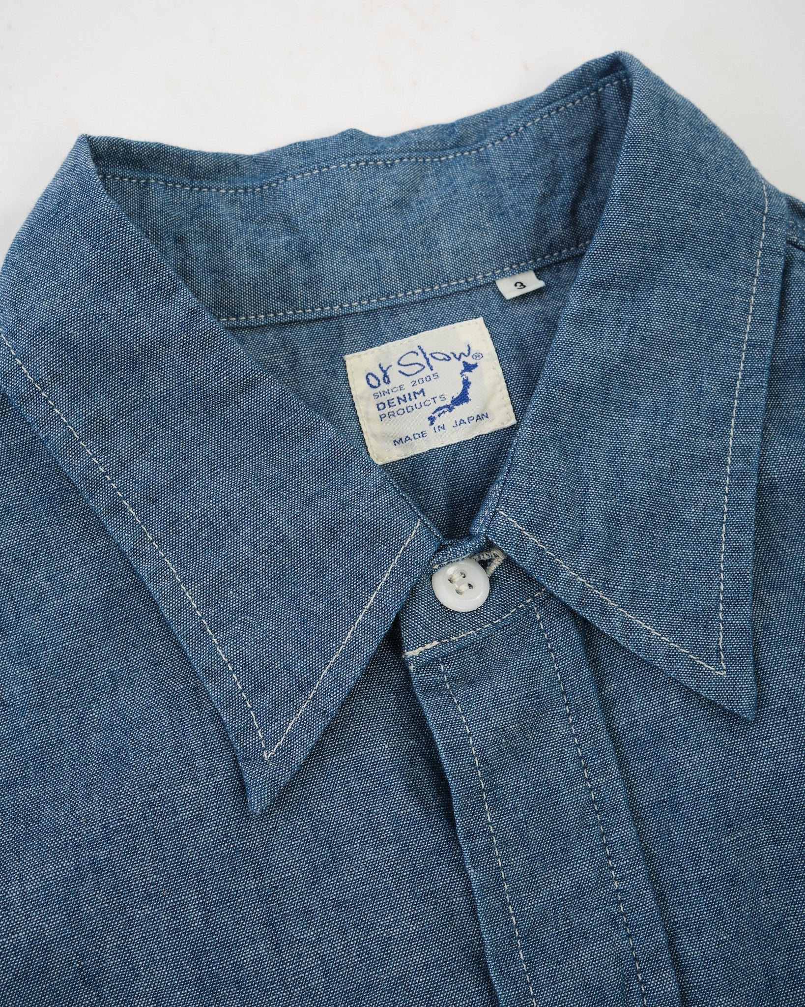 CHAMBRAY WORK SHIRT by orSlow - Meadow