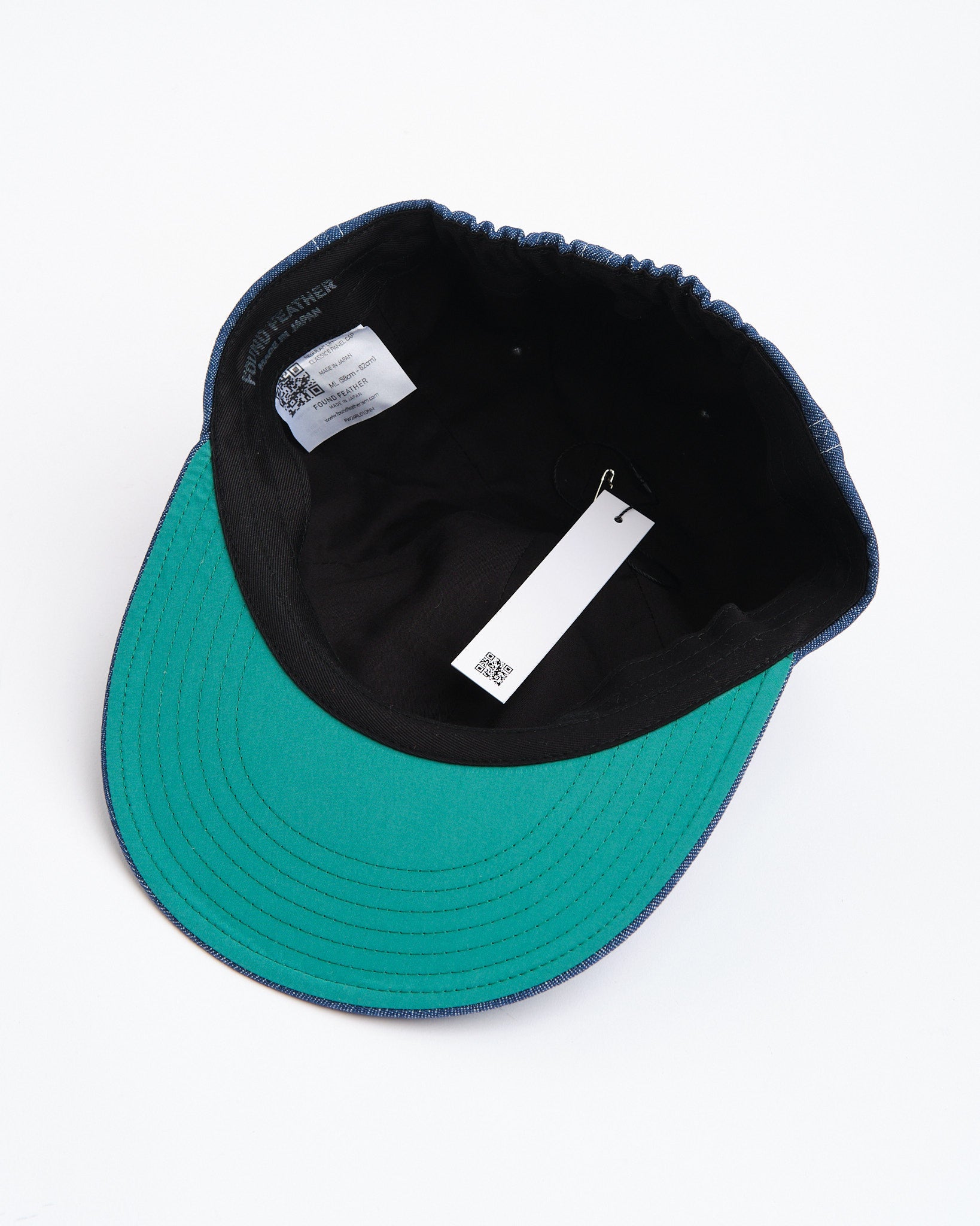 Ashen Fane Brushed Bull Denim Cap - Mid Profile, Adjustable Hook & Loop, Khaki Dark Green