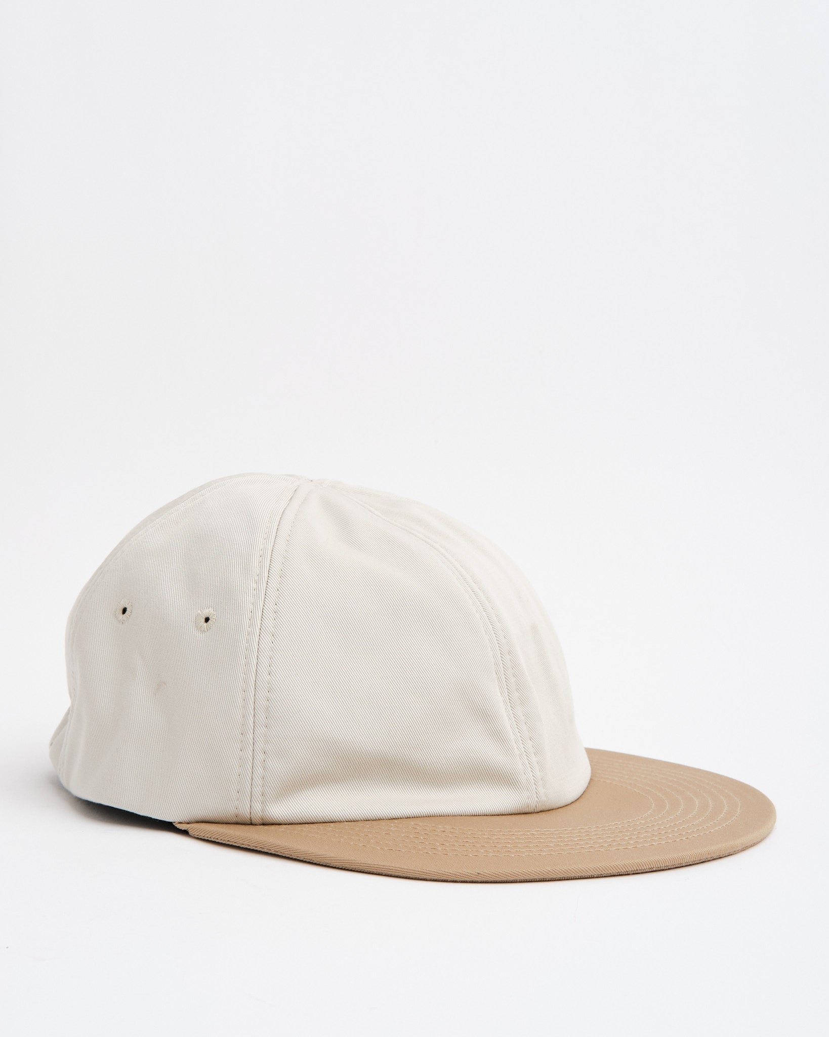 Classic 6 Panel Cap Ecru/Light Brown by Found Feather - Meadow