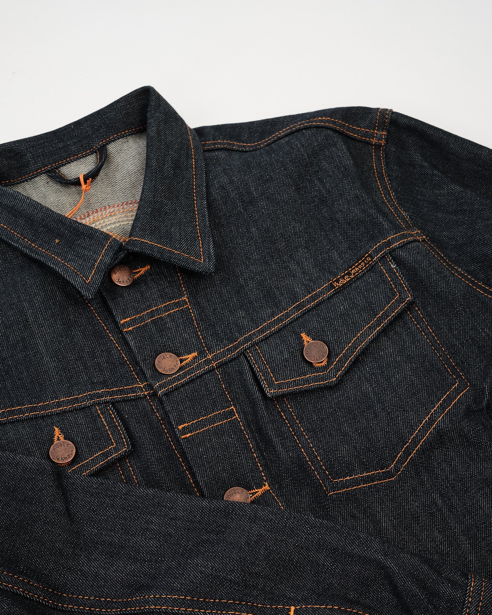 Conny Denim Jacket Sunburns Blue by Nudie Jeans Co - Meadow