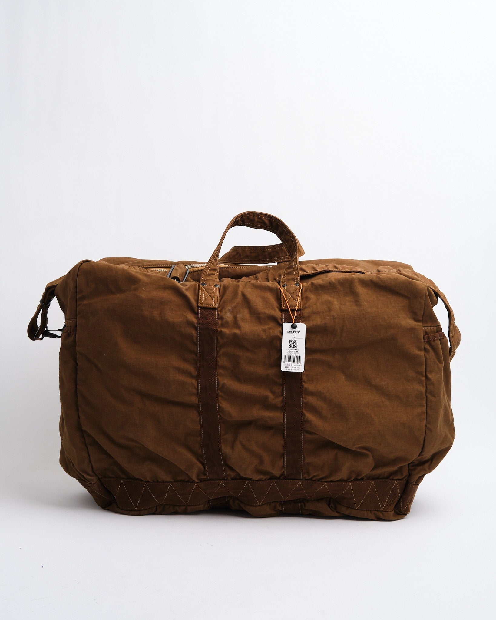 Crag 2-Way Boston Bag (L) Coyote by Porter by Yoshida - Meadow