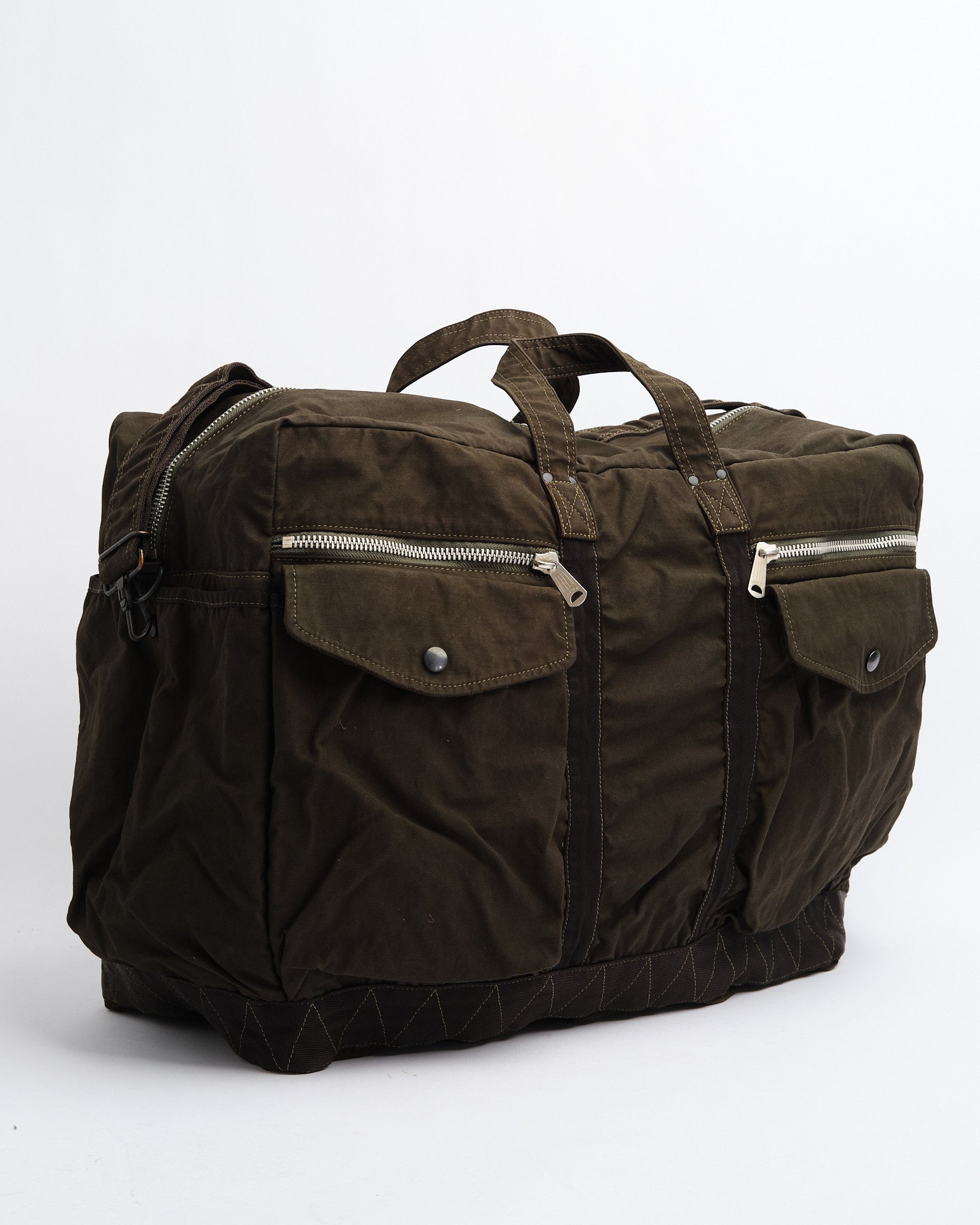 Crag 2-Way Boston Bag (L) Khaki by Porter by Yoshida - Meadow