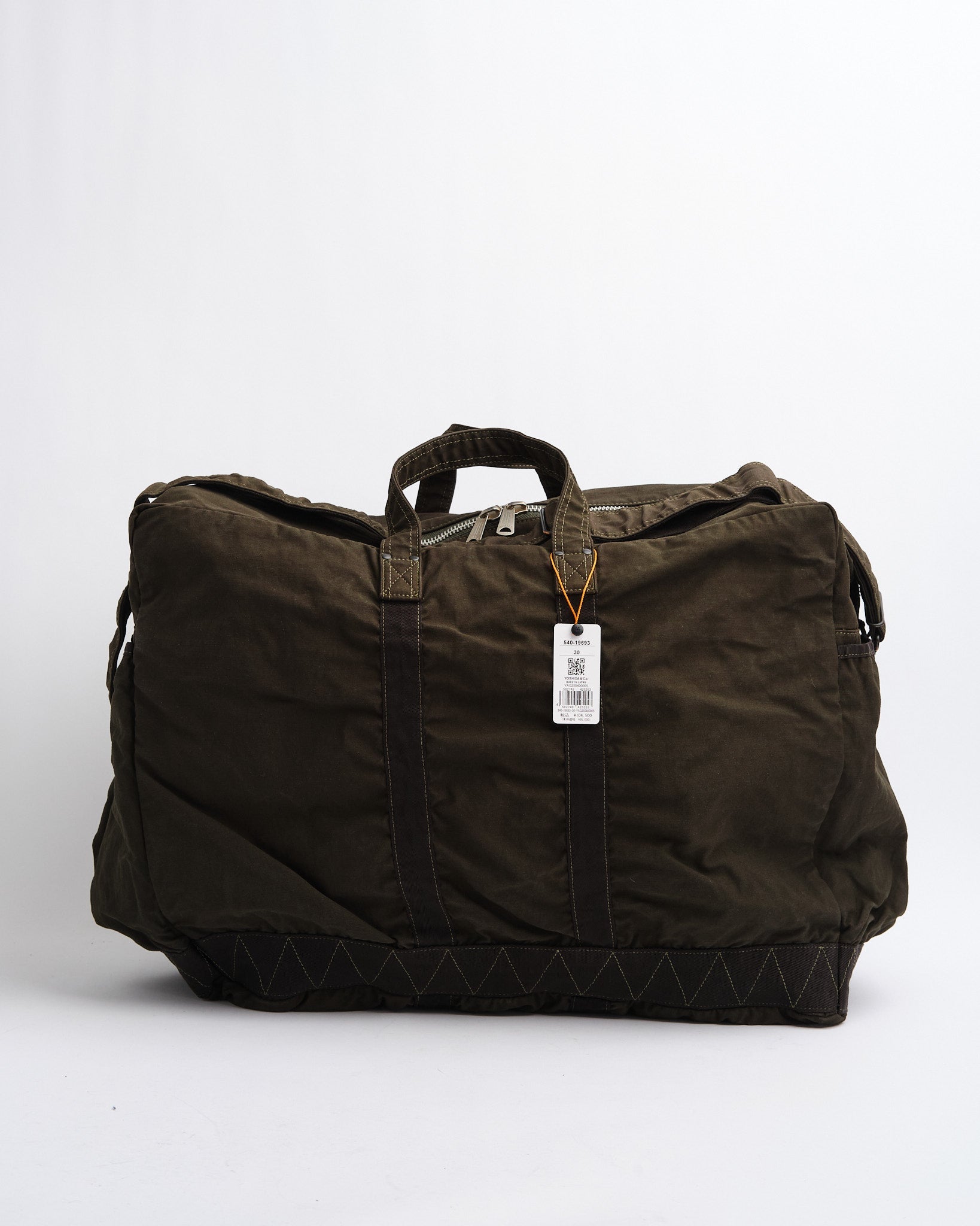 Crag 2-Way Boston Bag (L) Khaki by Porter by Yoshida - Meadow