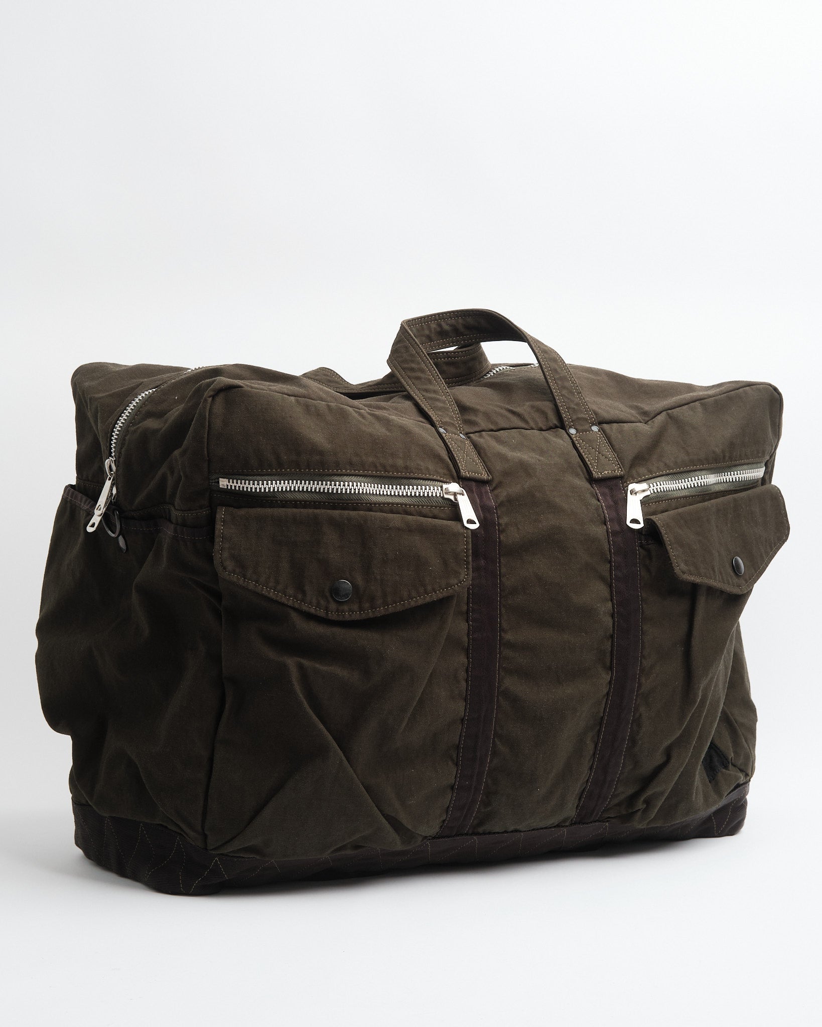 Crag 2-Way Boston Bag (L) Olive by Porter by Yoshida - Meadow