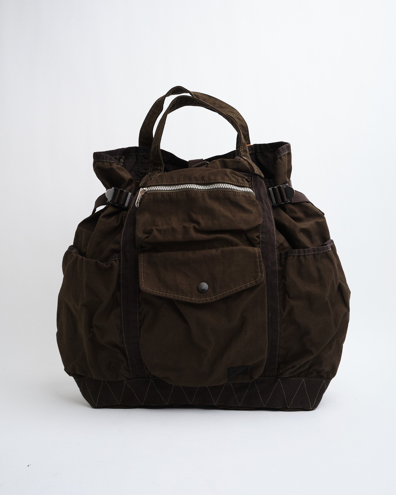 Crag 2Way Rucksack Khaki by Porter by Yoshida - Meadow