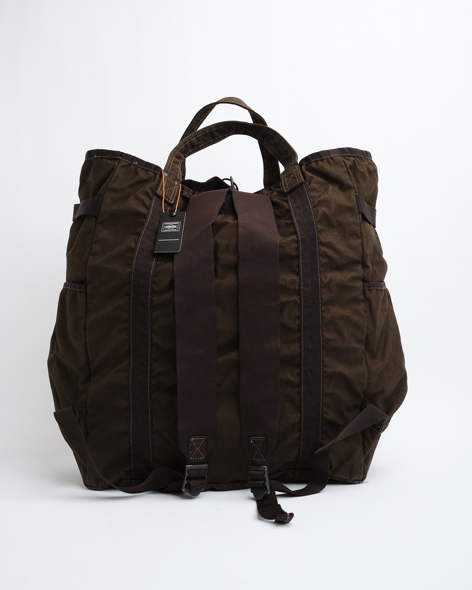 Crag 2Way Rucksack Khaki by Porter by Yoshida - Meadow