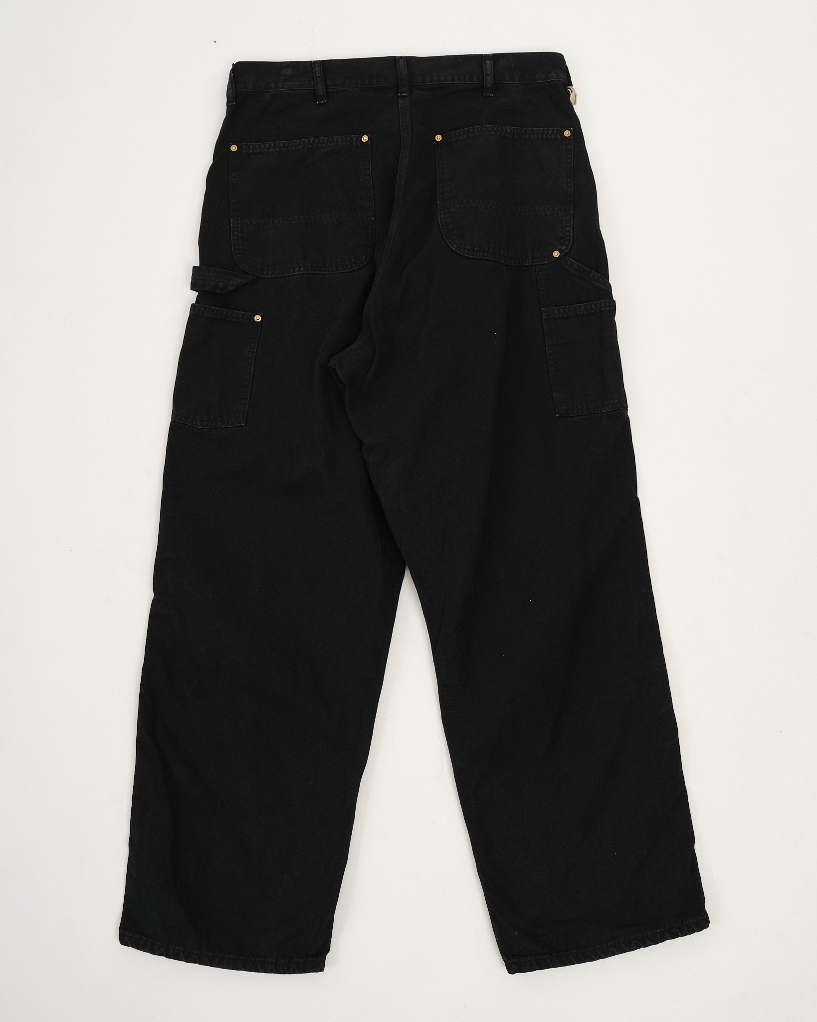Dad's Fit Oxford Painter Pants Black