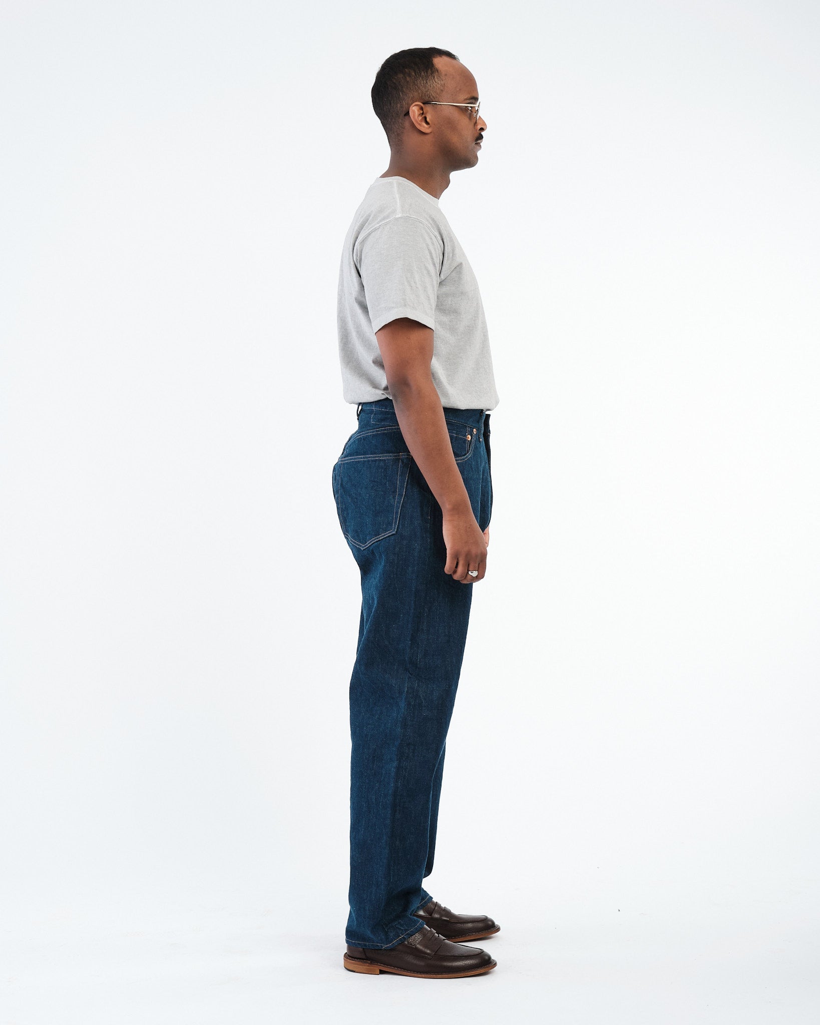 Denim 5P Zipper Front Denim Pants Blue by Kaptain Sunshine - Meadow
