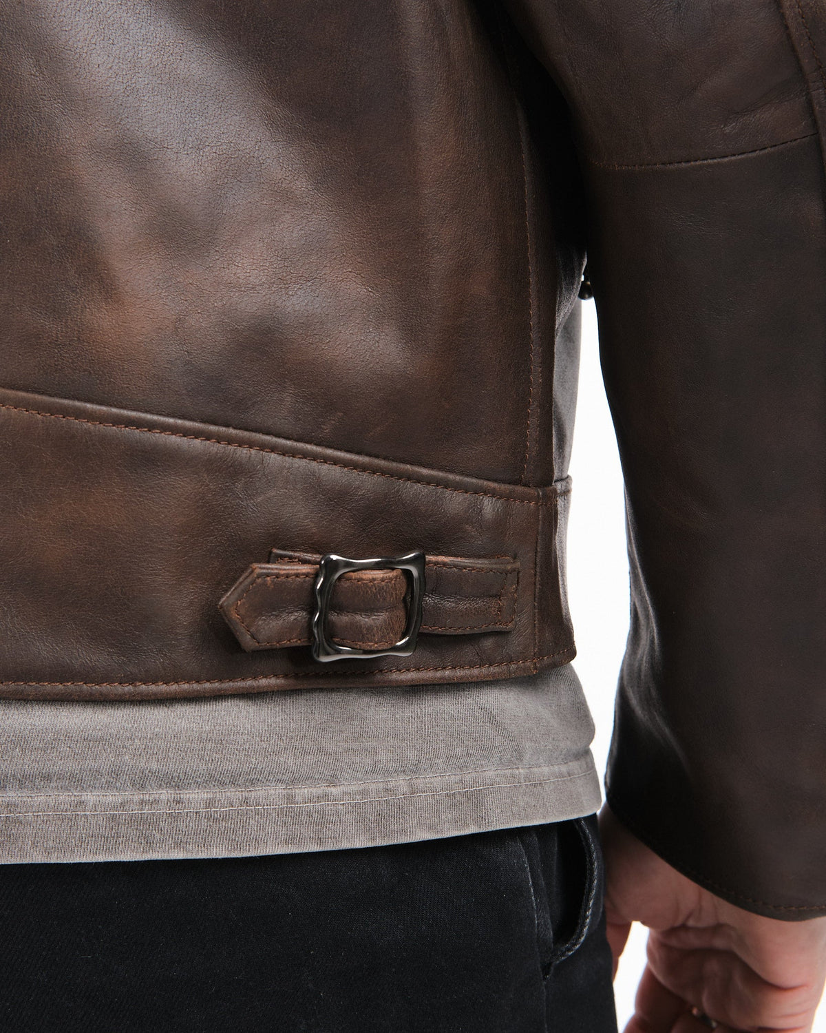 Eddy Rider Leather Jacket Brown by Nudie Jeans Co - Meadow