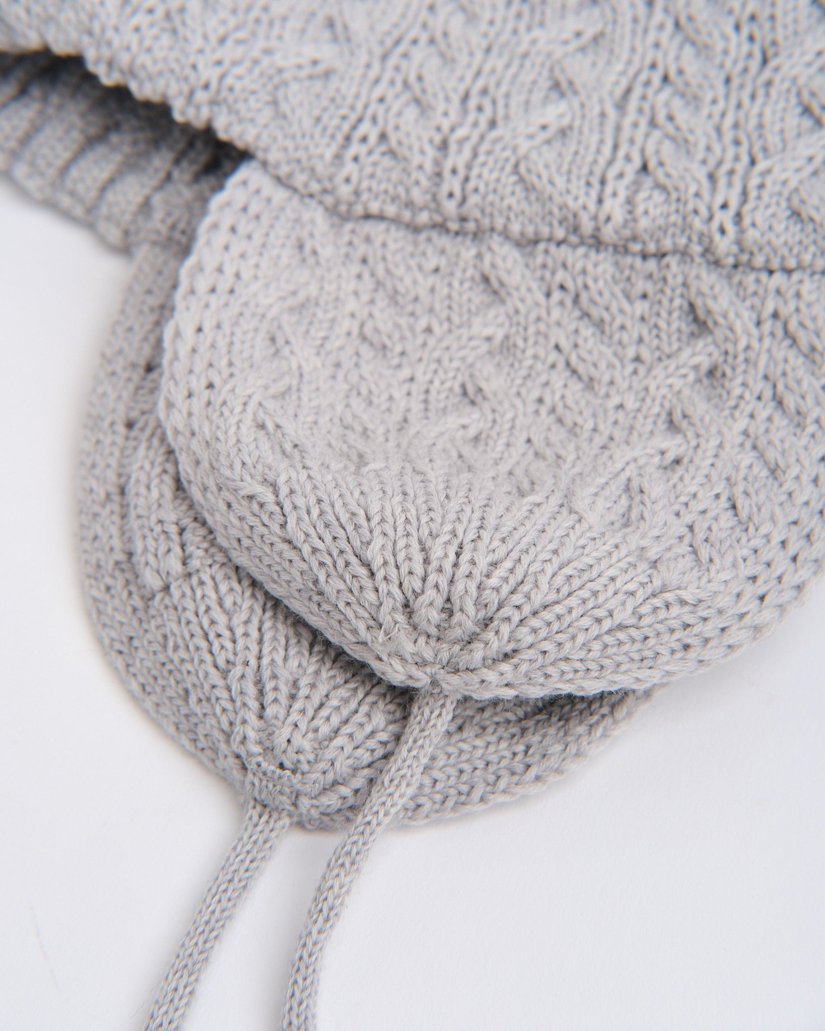 Elias Knit Flightcap Light Grey by Found Feather - Meadow