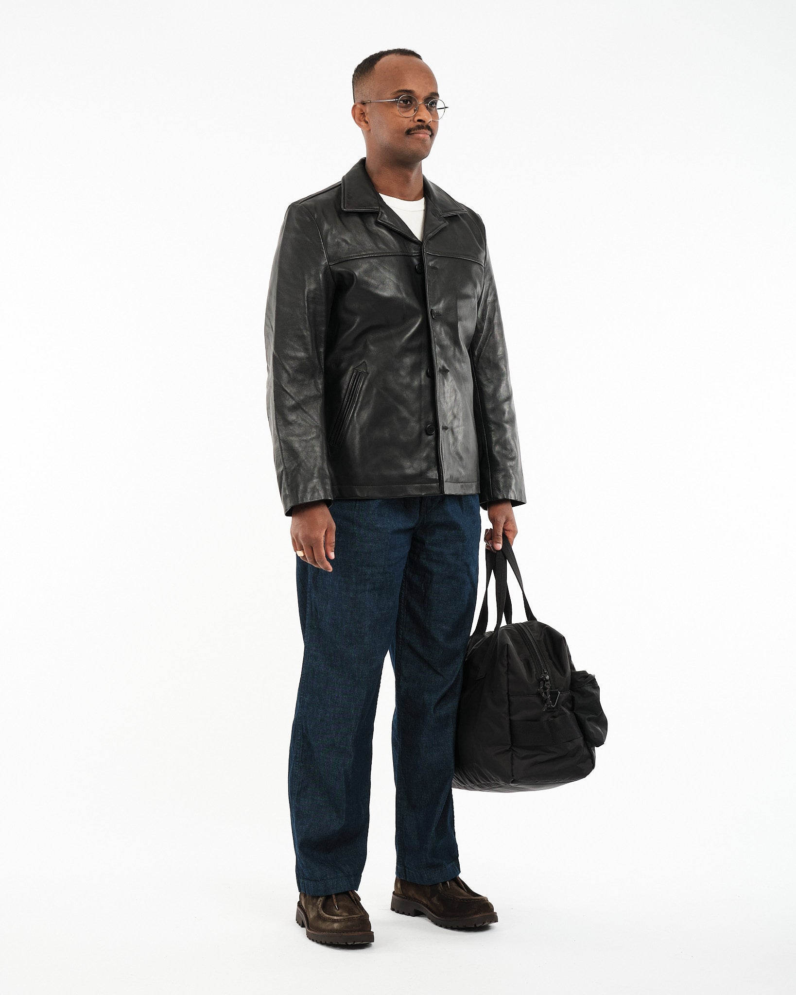 Ferry Leather Jacket Black by Nudie Jeans Co - Meadow