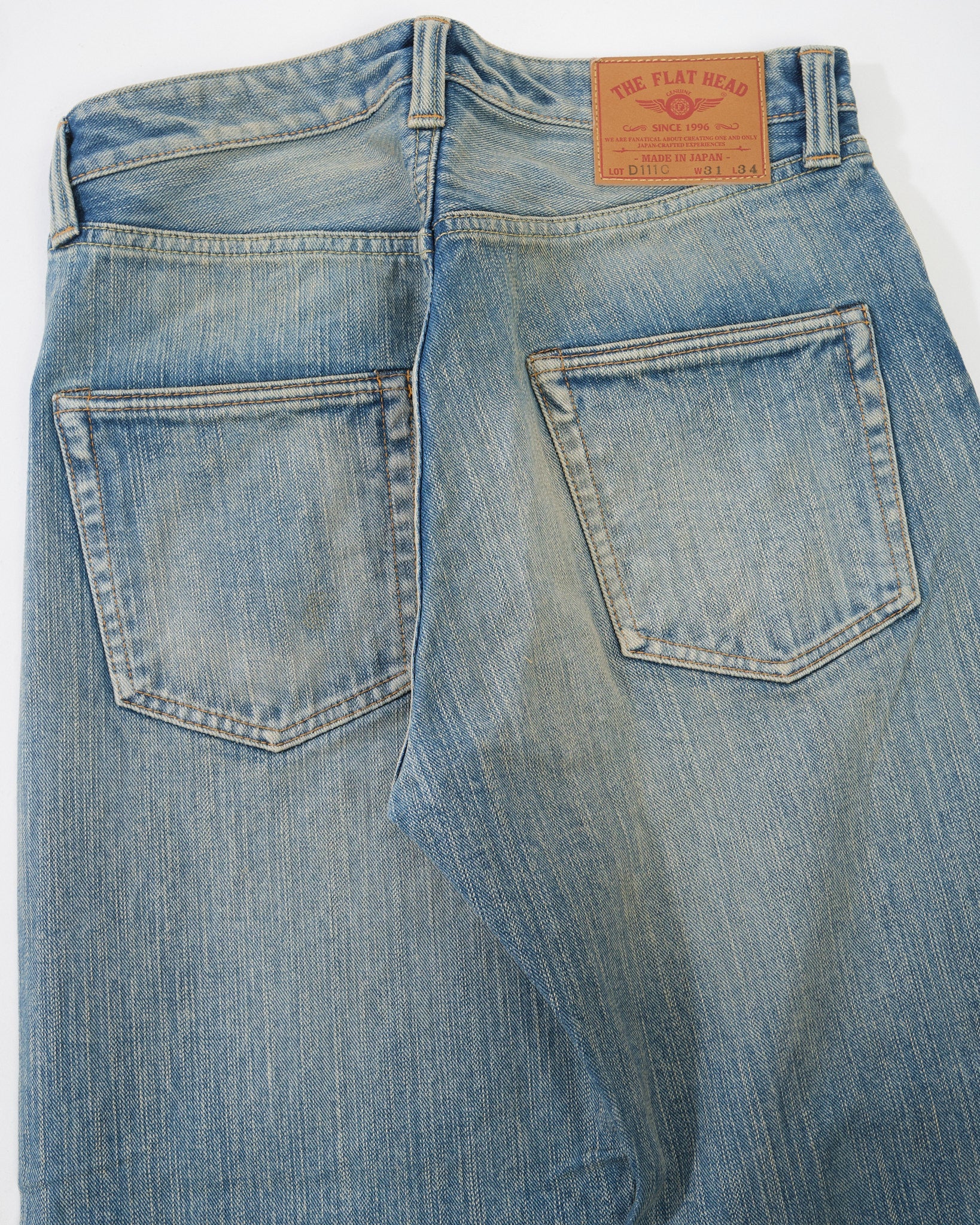 【Jean Fn】 FN-D111C 14.5oz WIDE STRAIGHT REAL AGING JEANS by The Flat Head