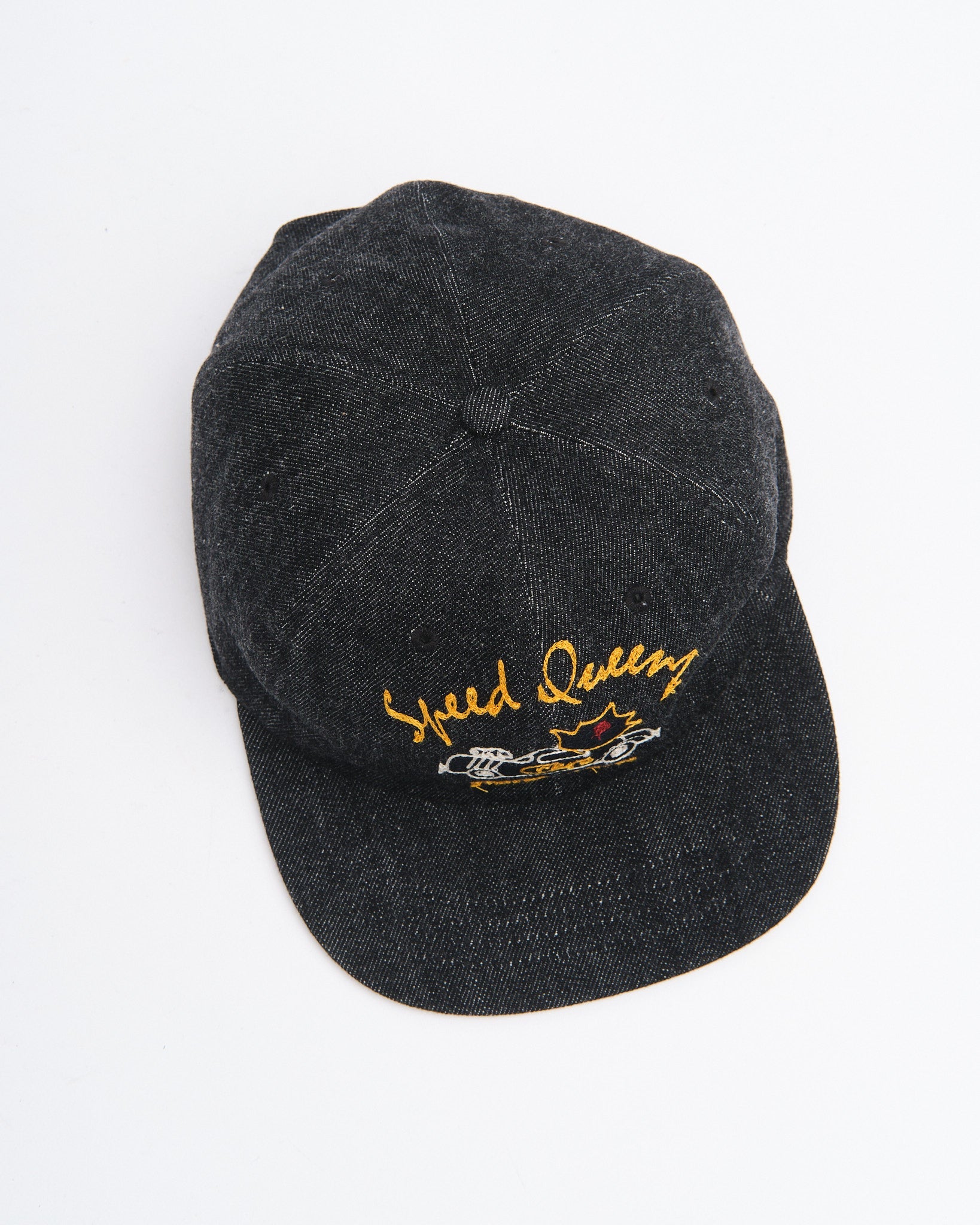 Creek Angler’s Device Cap Black Moonlit Mountain 7 Panel Hat – Addicted Fishing