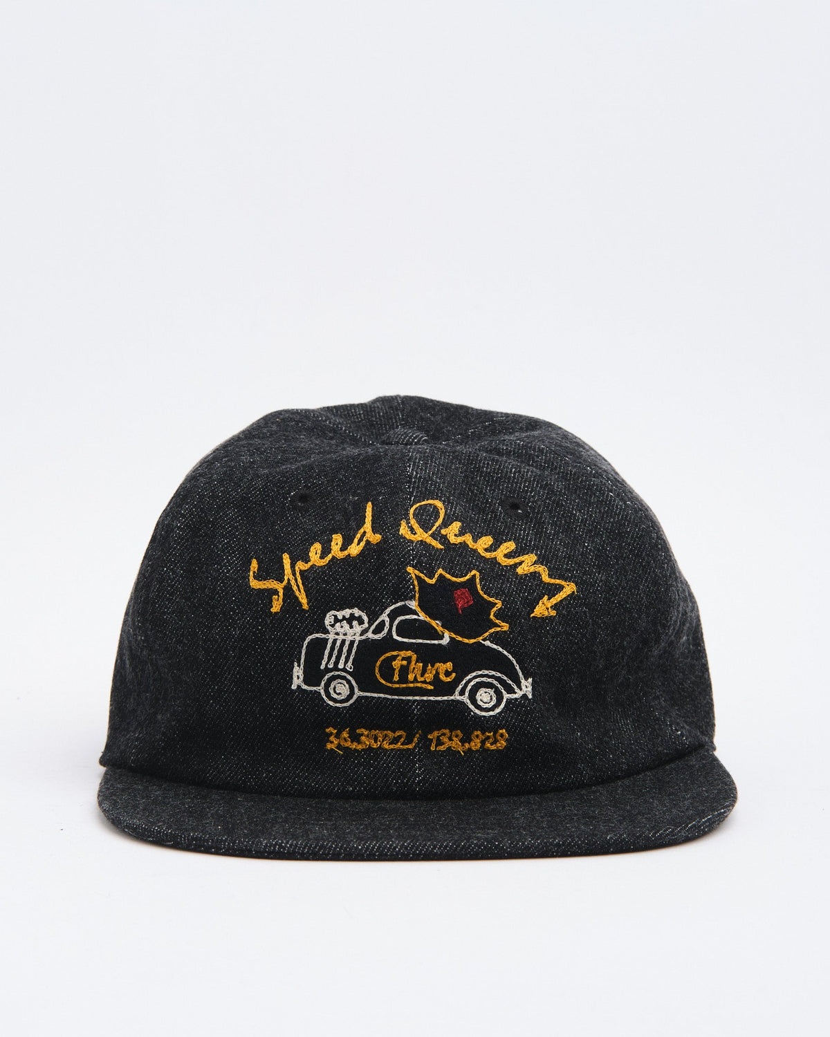 FN-HC008 Denim Tracker Cap Black by The Flat Head - Meadow