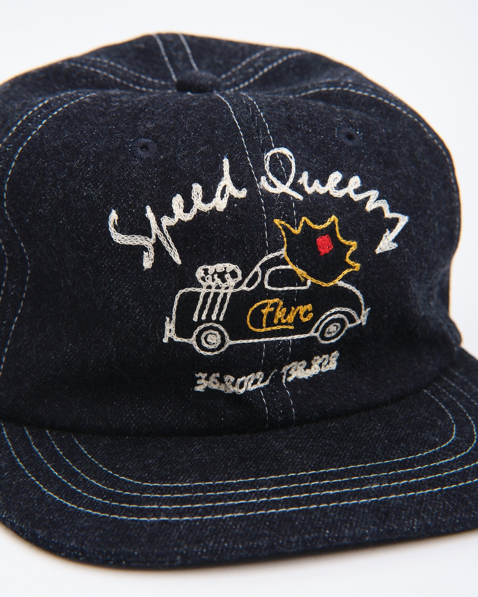 Blue Blue デニム トラッカーキャップ FN-HC008 Denim Tracker Cap Blue by Flat Head - Meadow
