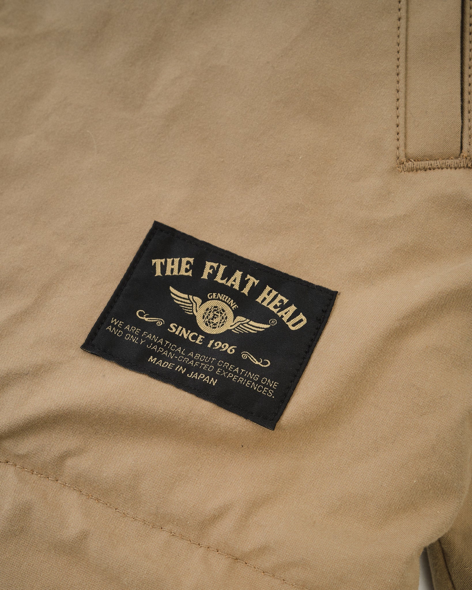 FN-OJ-C015A Boa Jacket Khaki by Flat Head - Meadow