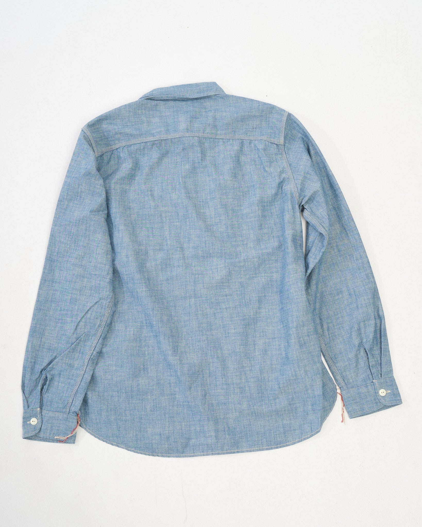 FN-SCK-010L Chambray Work Shirt by The Flat Head - Meadow
