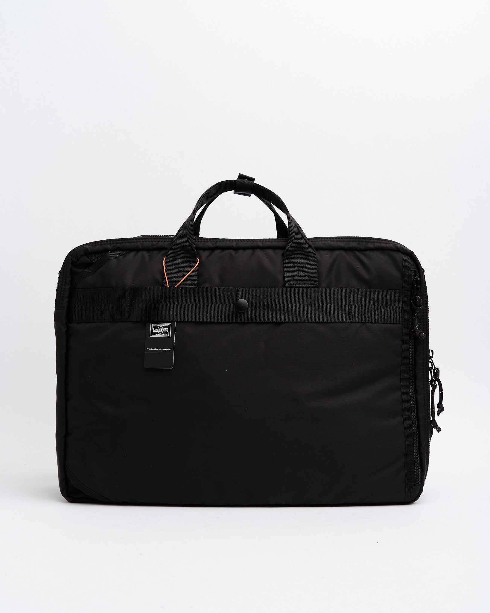 Force 3-Way Briefcase Black by Porter by Yoshida - Meadow