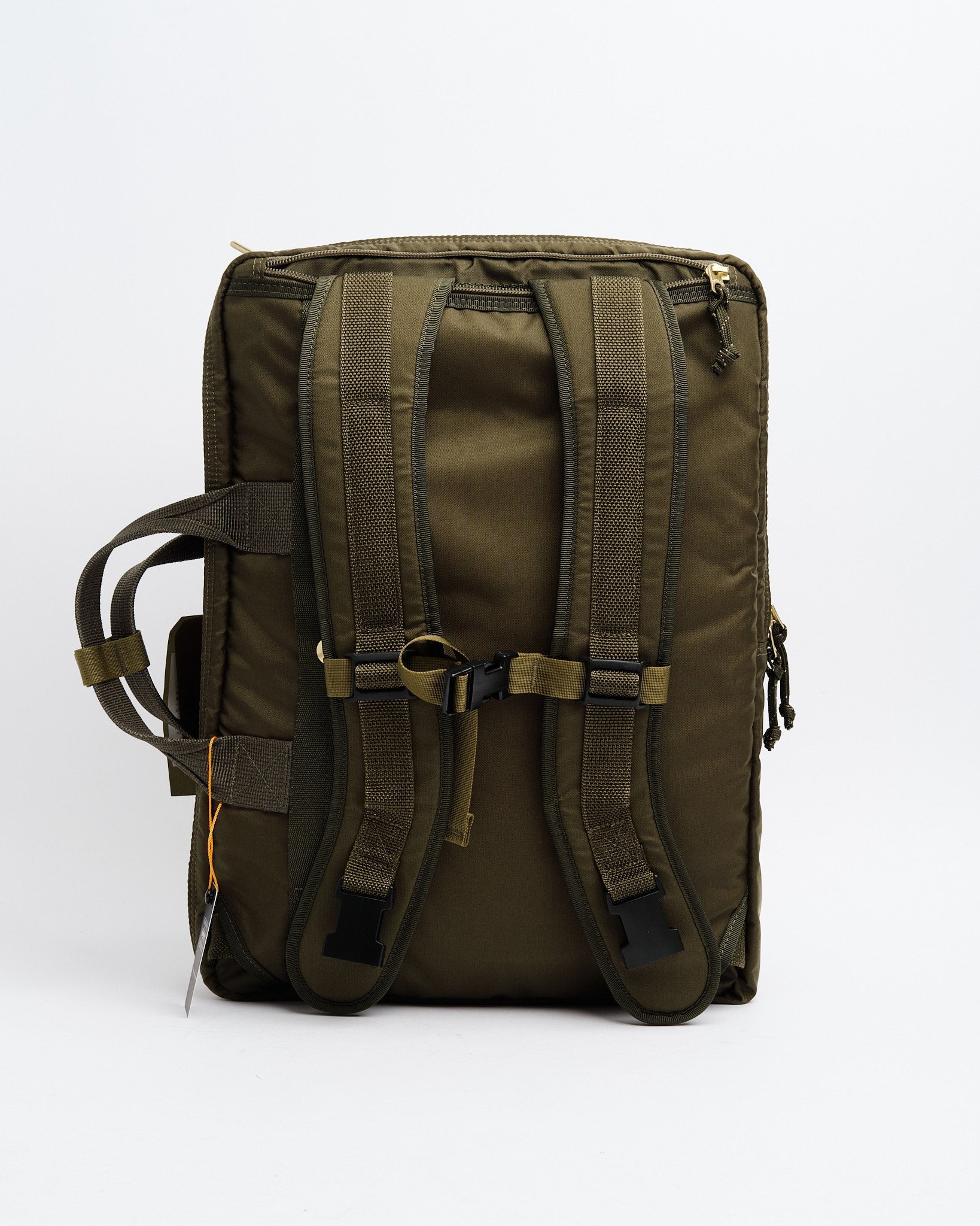 Force 3-Way Briefcase Olive Drab by Porter by Yoshida - Meadow