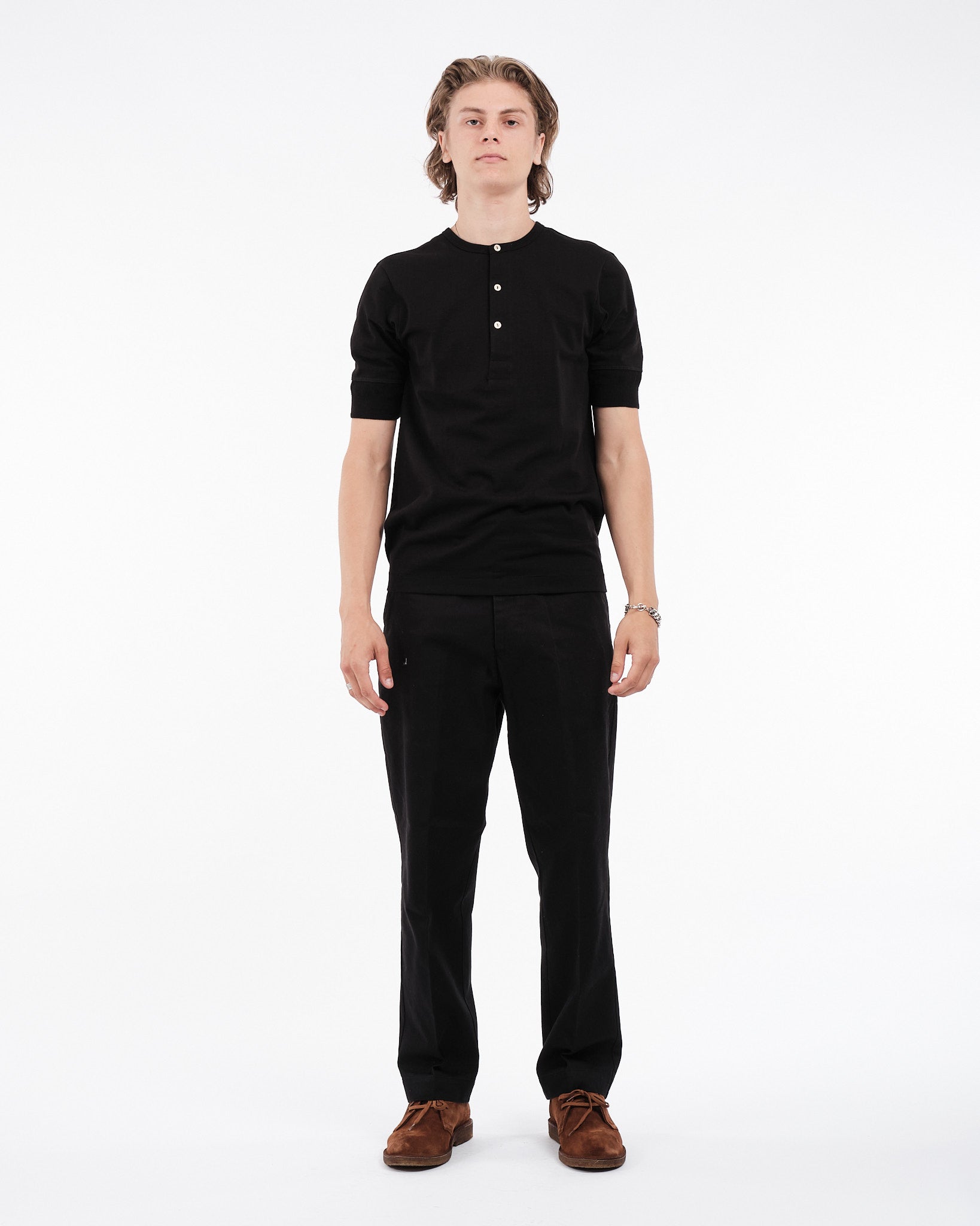 GOOD BASICS chino deep black by Merz B Schwanen - Meadow