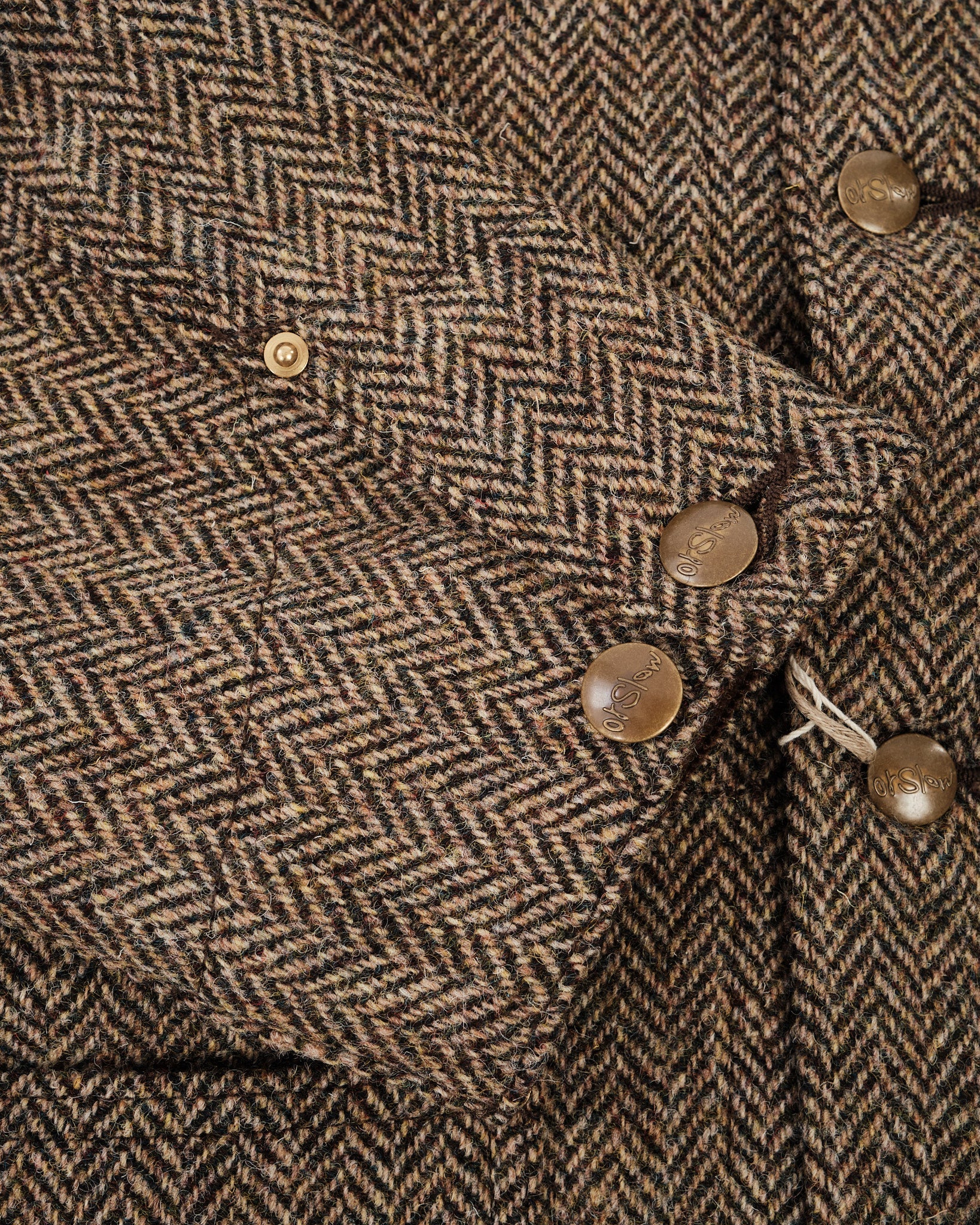 Harris Tweed Relax Fit Coverall Khaki by orSlow - Meadow