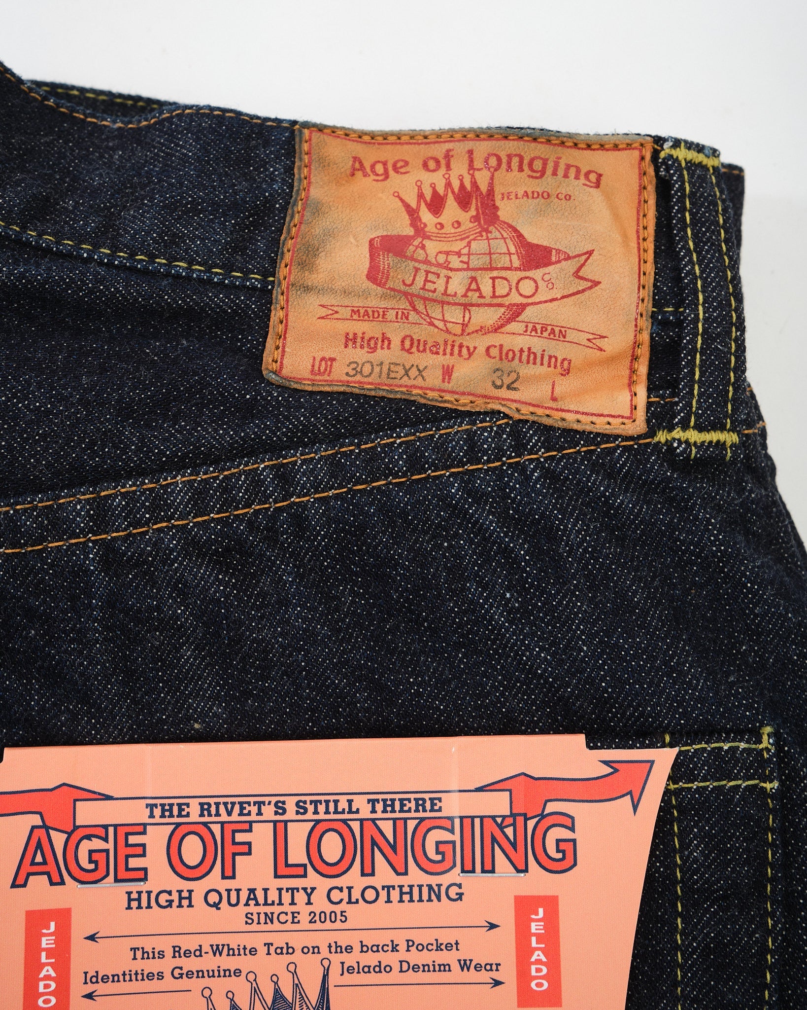 JP94301E Age of Longing 301EXX Indigo One Wash by Jelado - Meadow