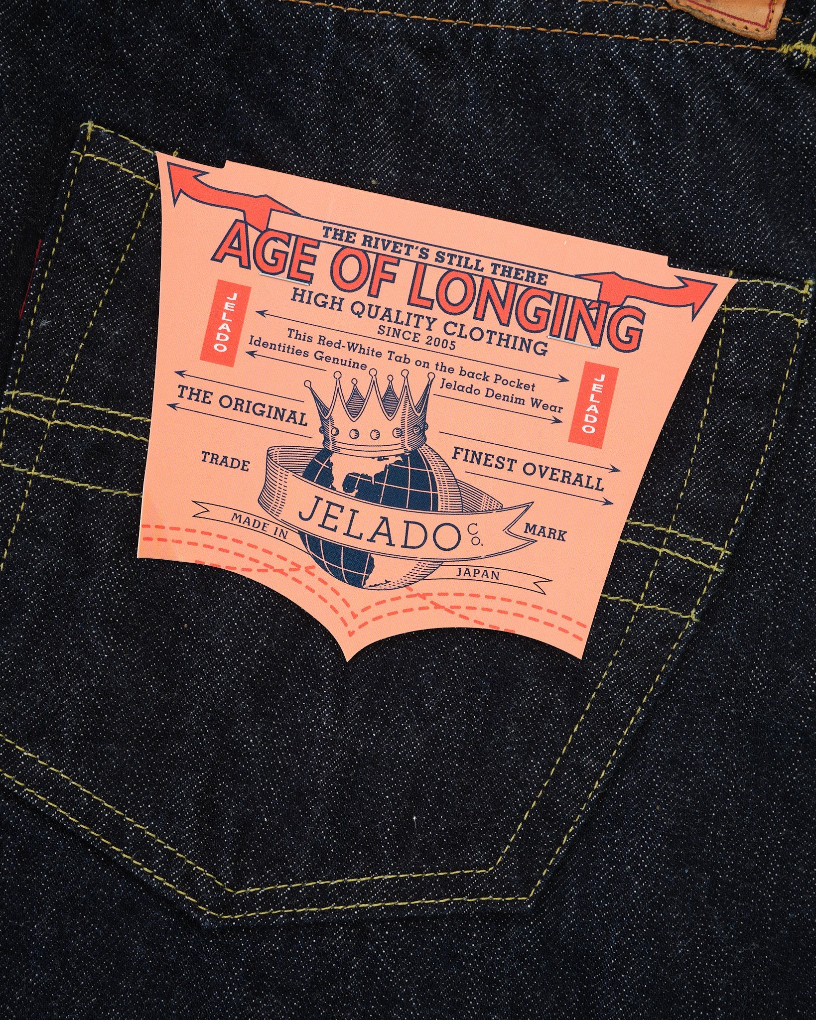 JP94301E Age of Longing 301EXX Indigo One Wash by Jelado - Meadow