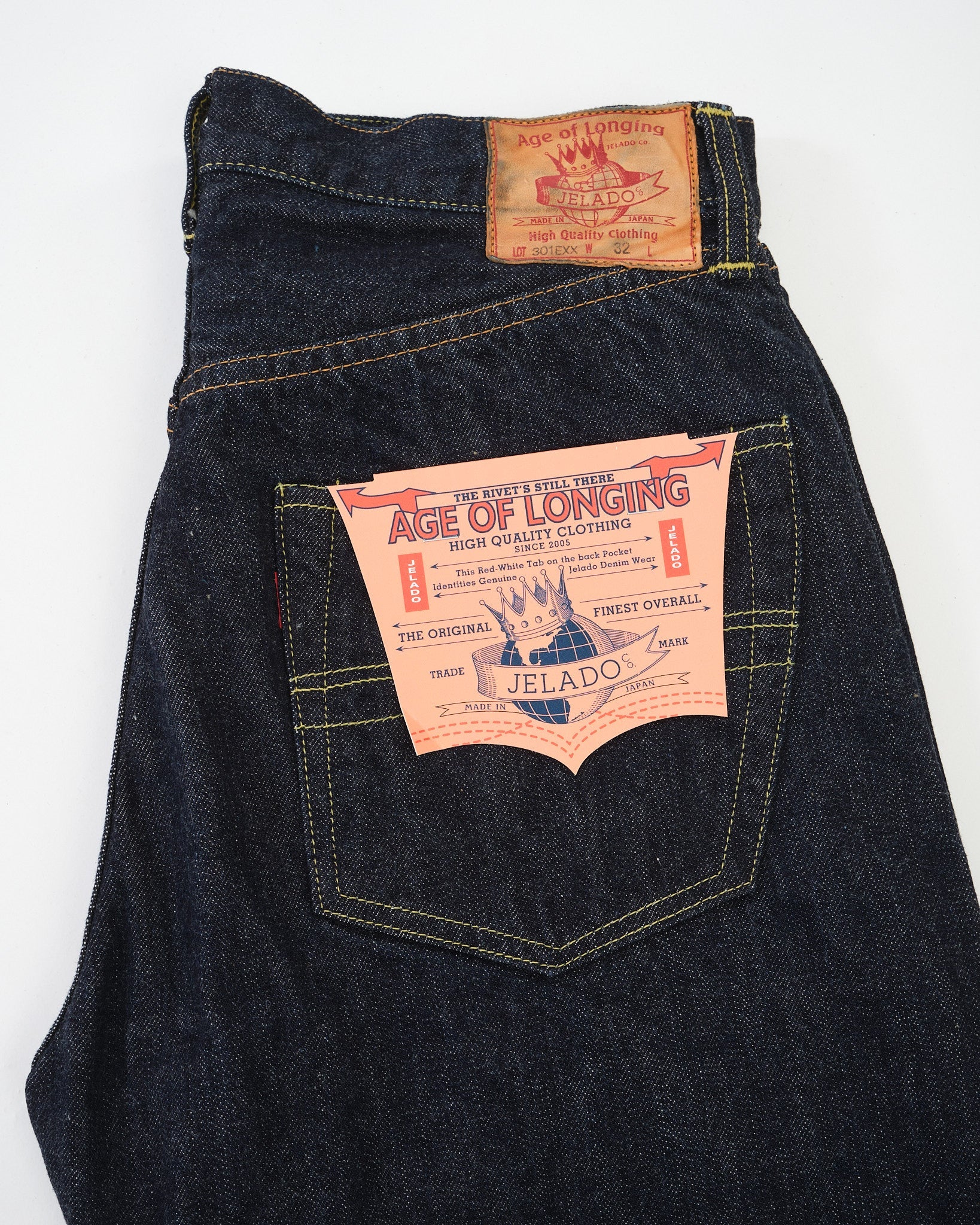 JP94301E Age of Longing 301EXX Indigo One Wash by Jelado - Meadow
