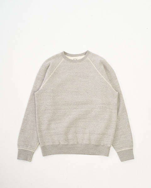 Loop Wheel Crew Neck Sweatshirt Heather Gray by orSlow - Meadow