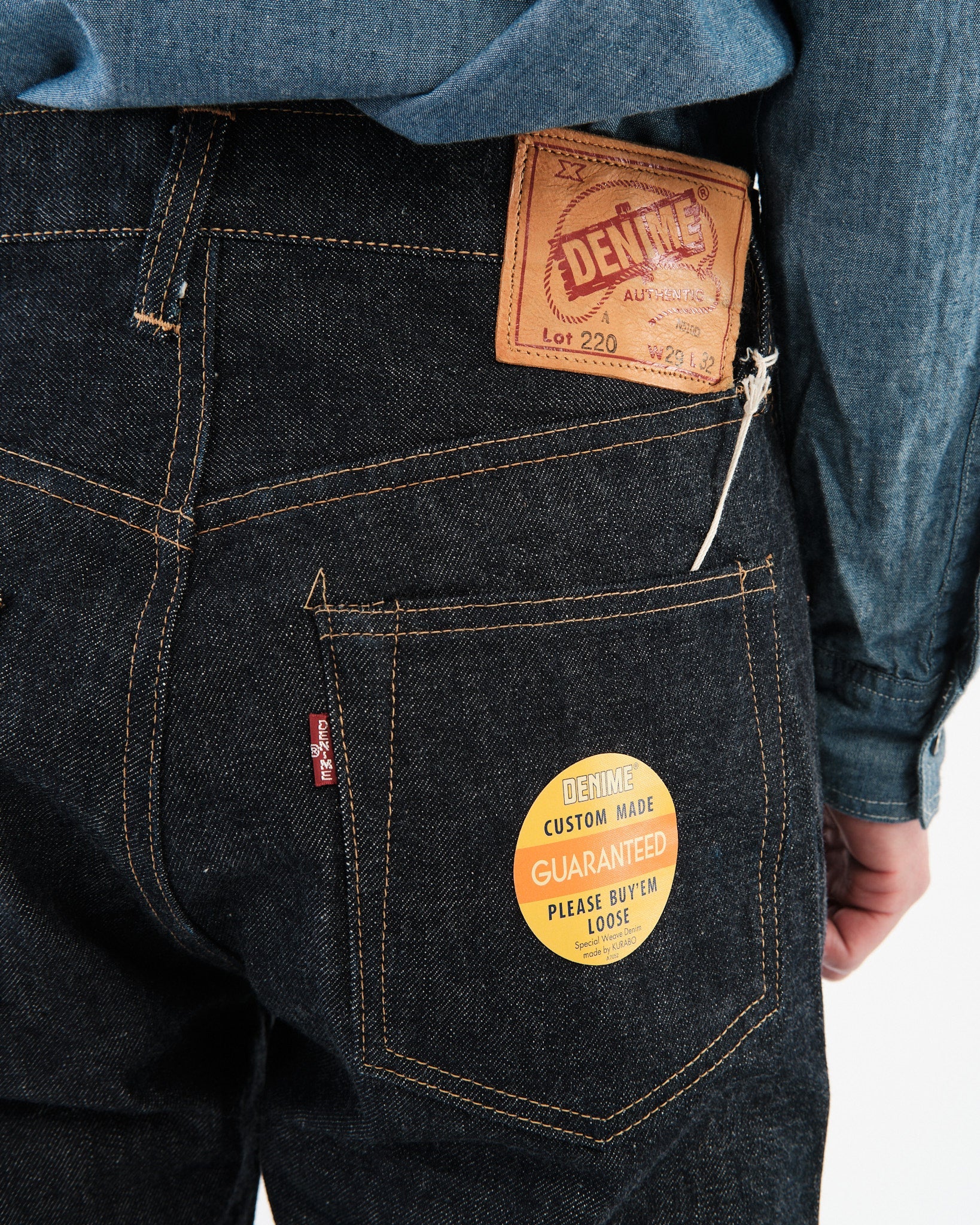 Lot 220A OFFSET XX MODEL Indigo Denim by Denime ▶️ Meadow