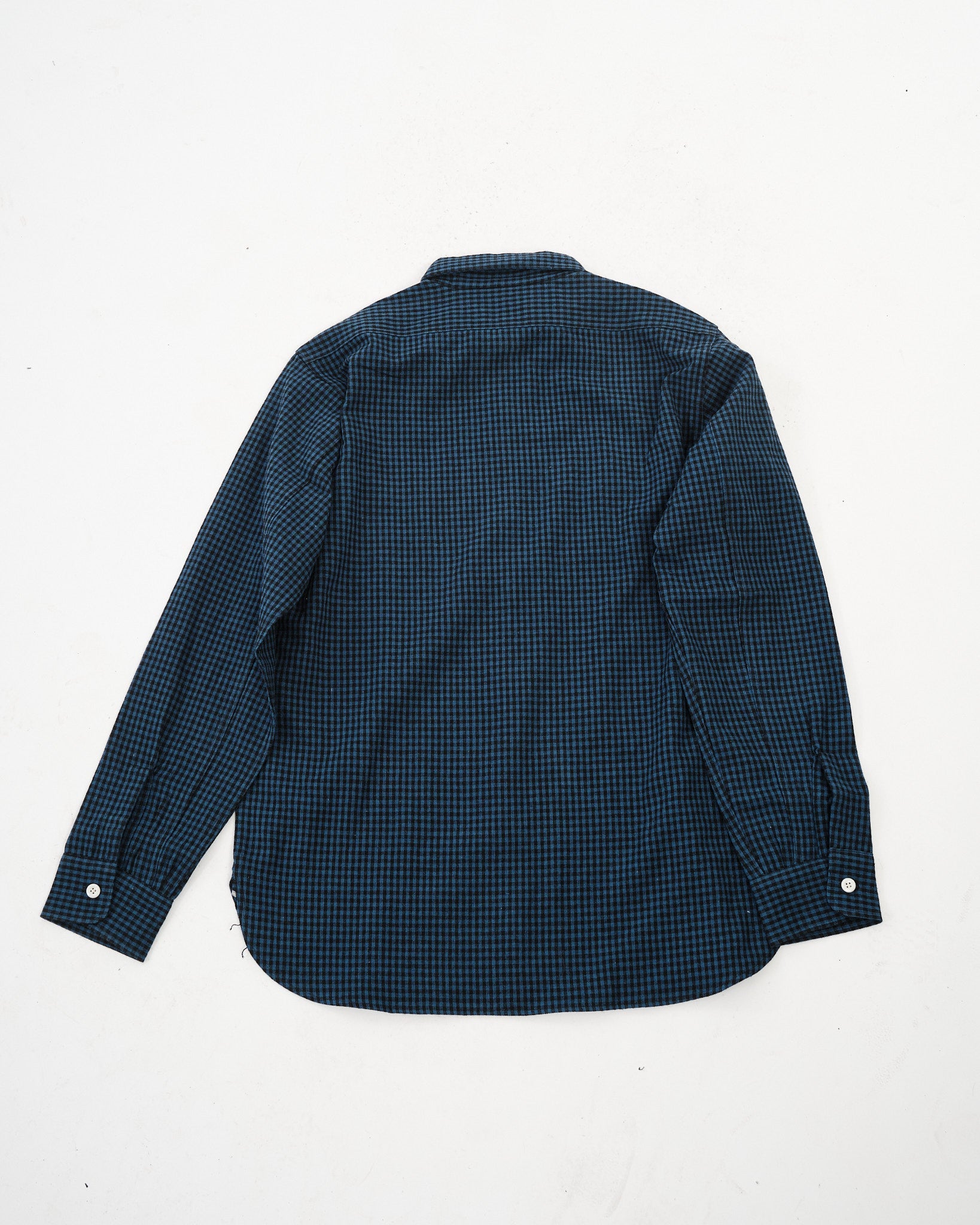 Lot 3055 LONG SLEEVE CHECK WORK SHIRTS Gingham Blue by Warehouse