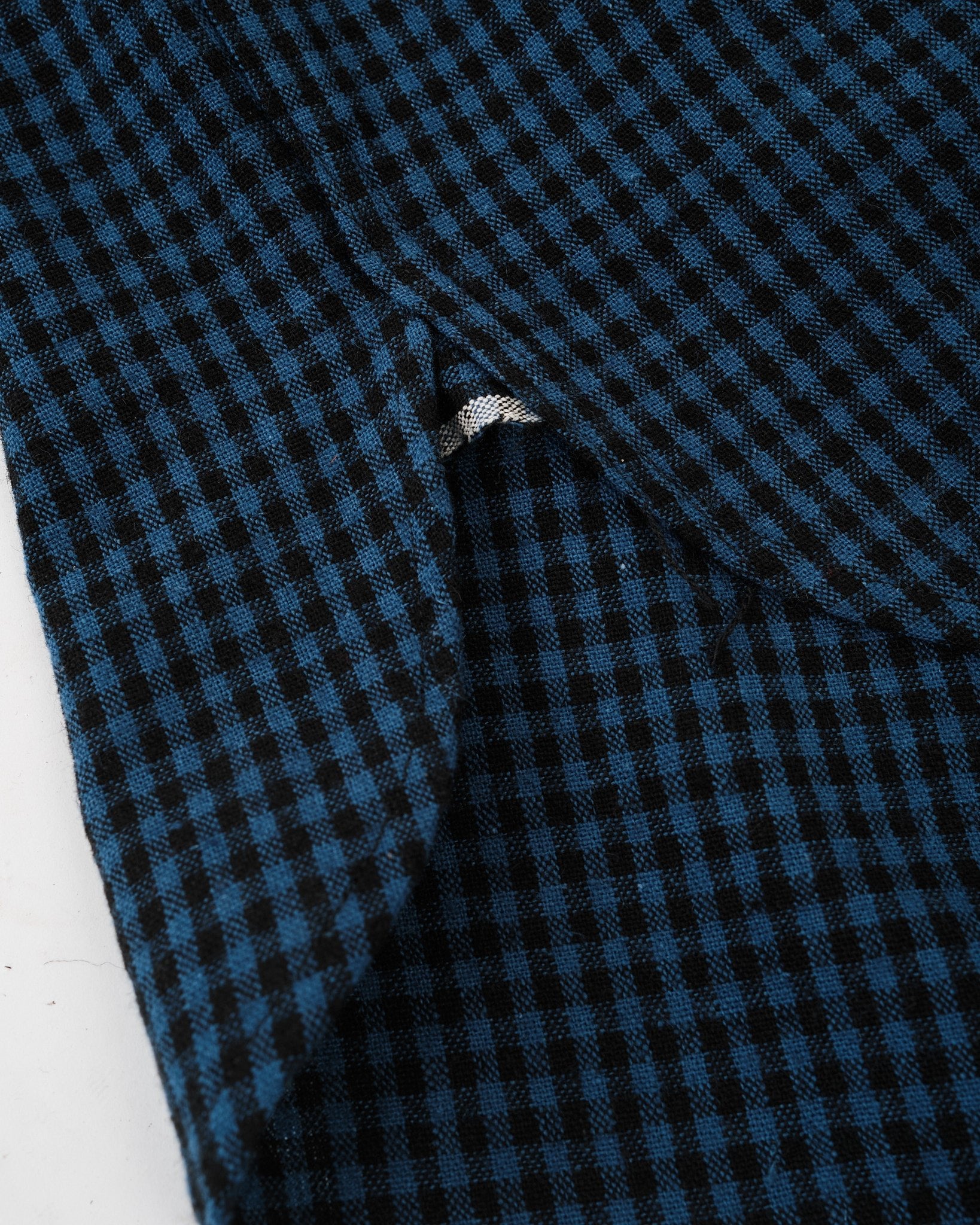 Lot 3055 LONG SLEEVE CHECK WORK SHIRTS Gingham Blue by Warehouse