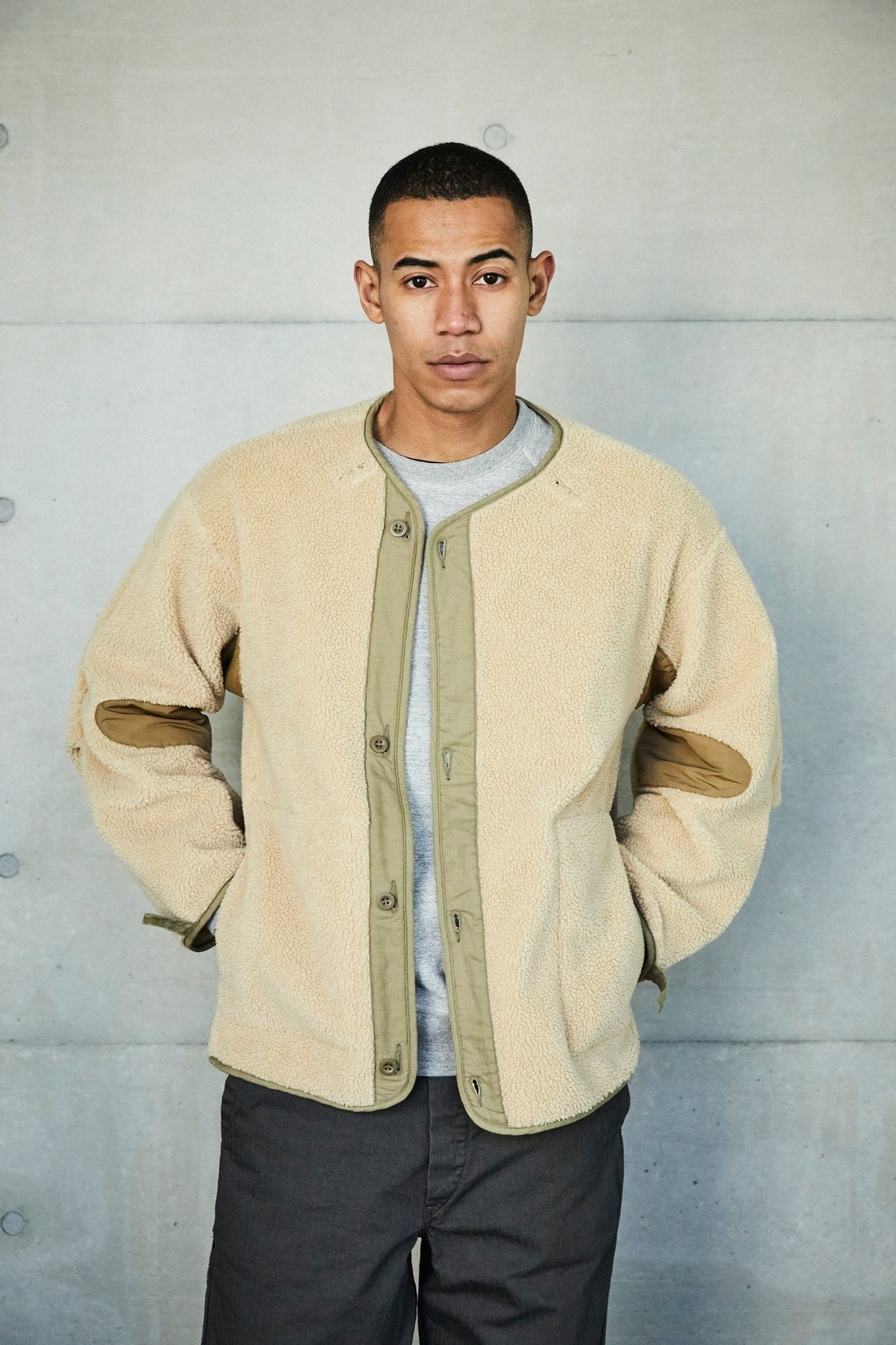 M-65 Fish Tail Coat Liner Camel by orSlow - Meadow