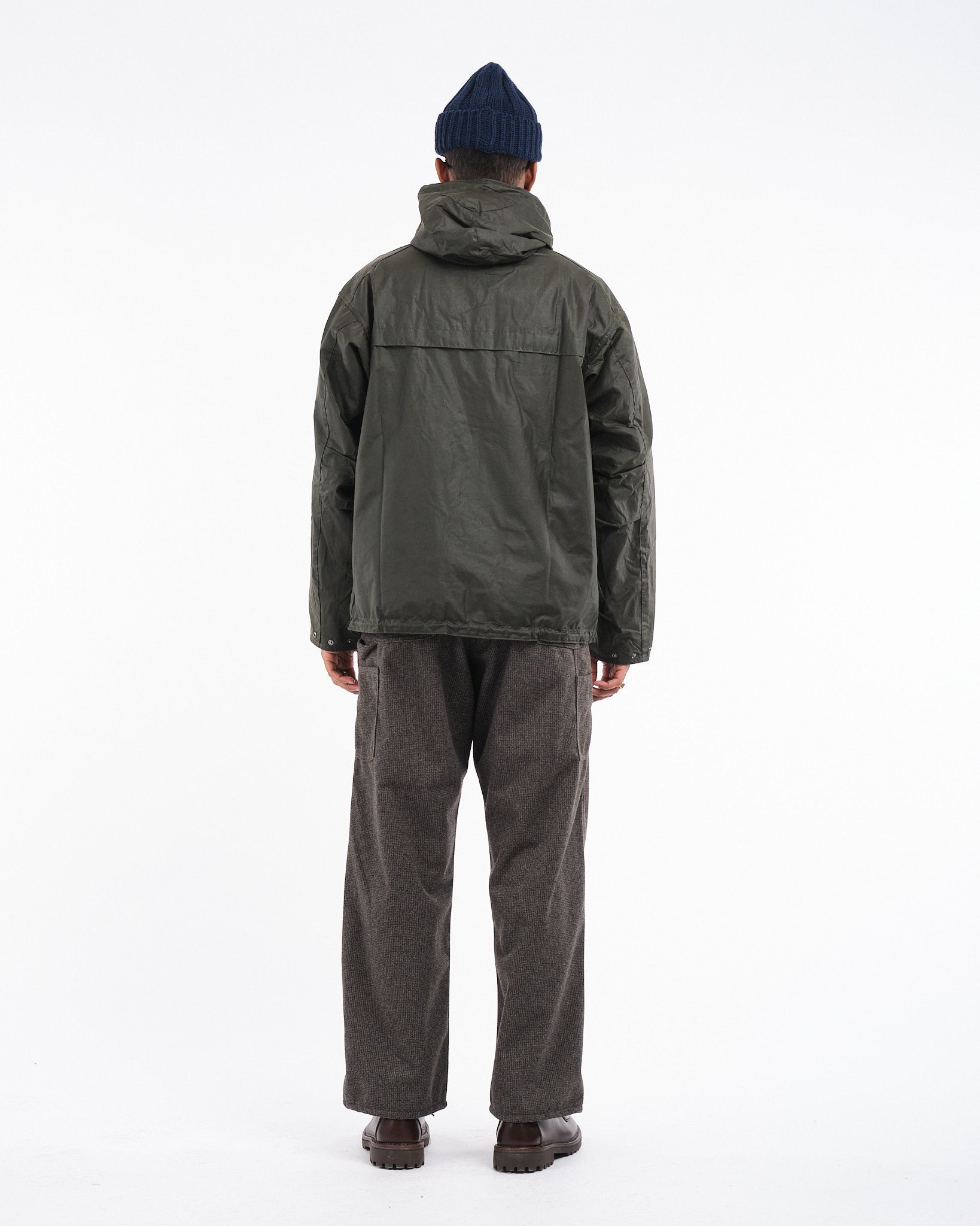 Modified Durham Wax Jacket Olive by Barbour - Meadow