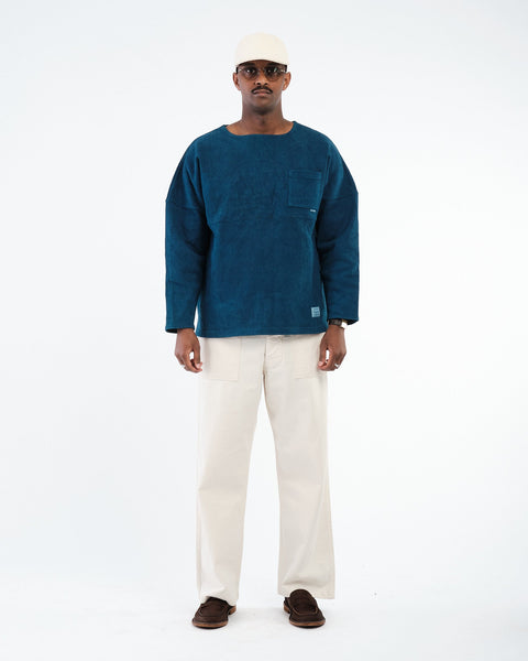 Monster Basque Shirt Indigo by Sugar & Co. - Meadow